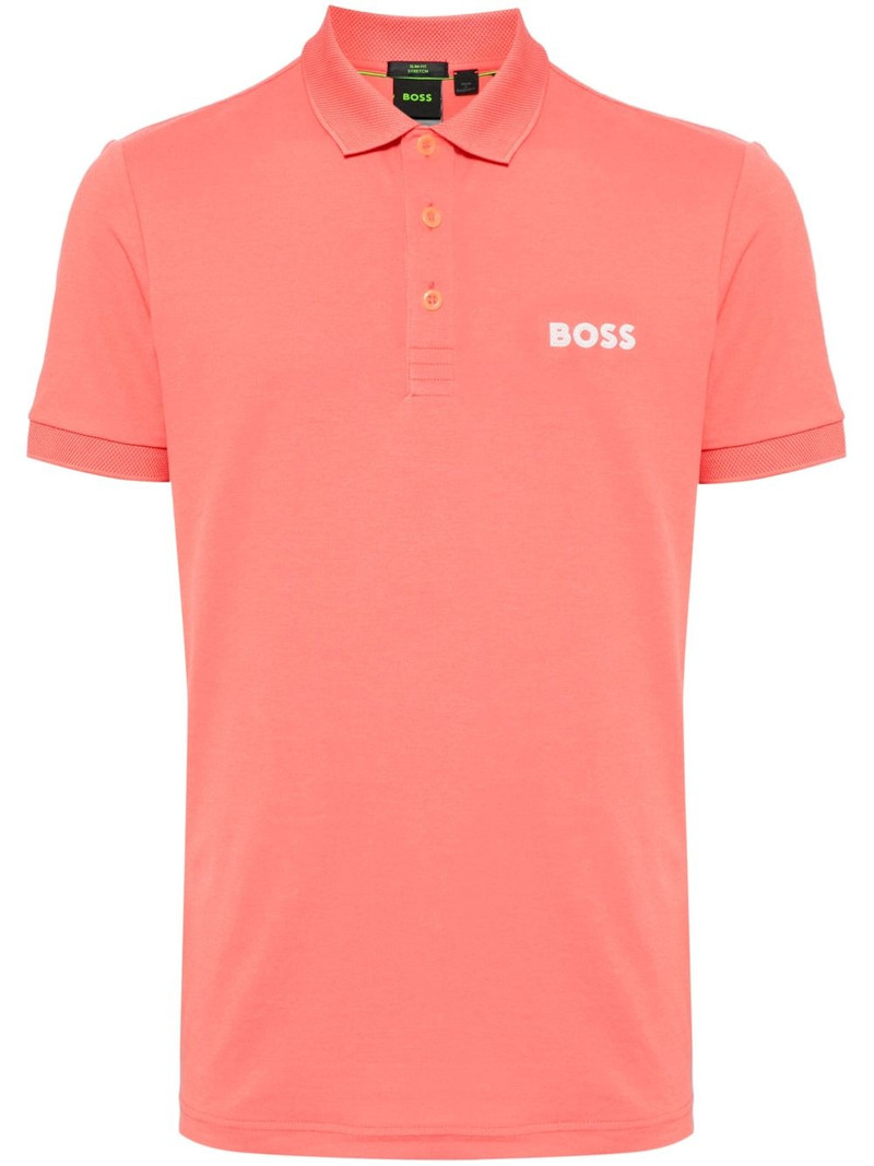 logo-appliqué short-sleeve polo shirt 1