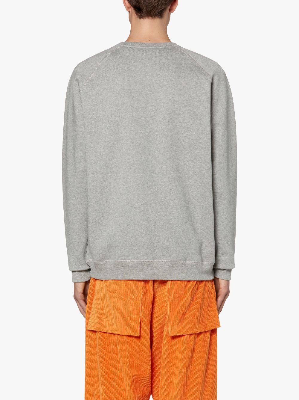 GREY X NAVY COTTON CREW NECK SWEATSHIRT | GJM-207 - 4