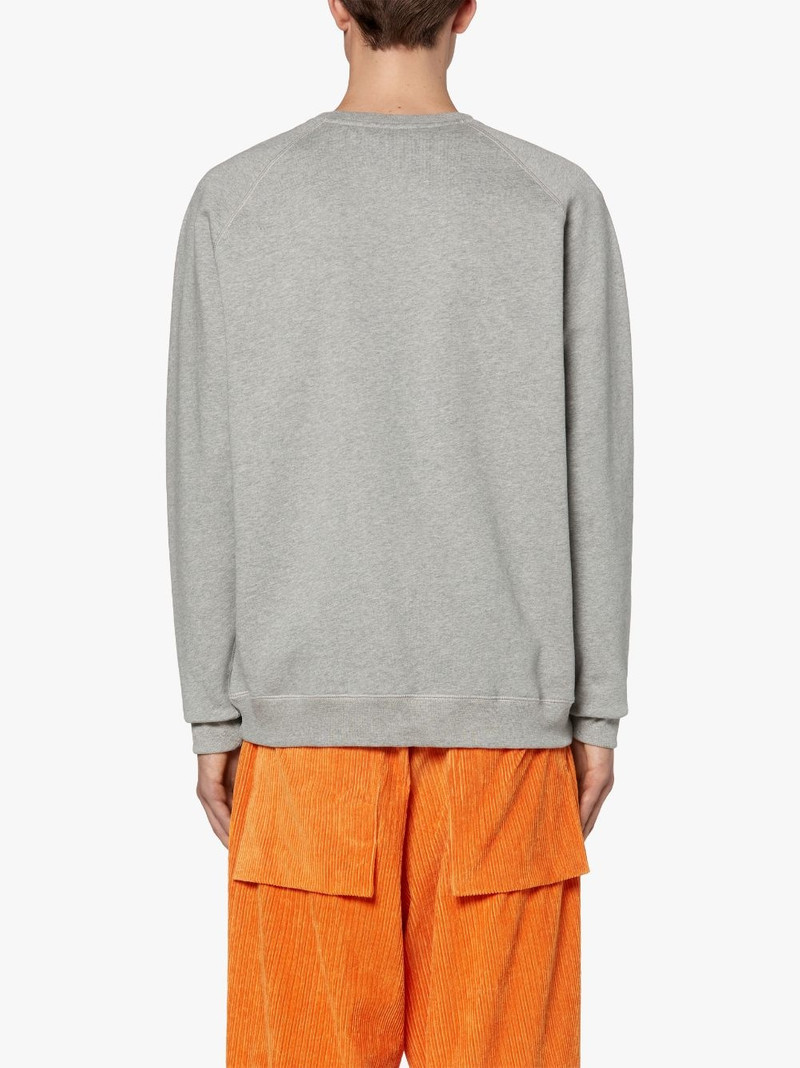 GREY X NAVY COTTON CREW NECK SWEATSHIRT | GJM-207 4