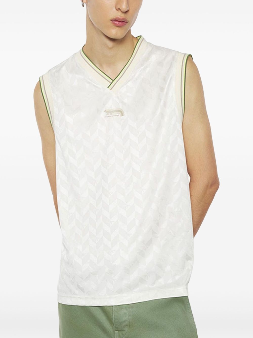 Flash Fox-jacquard tank top - 4
