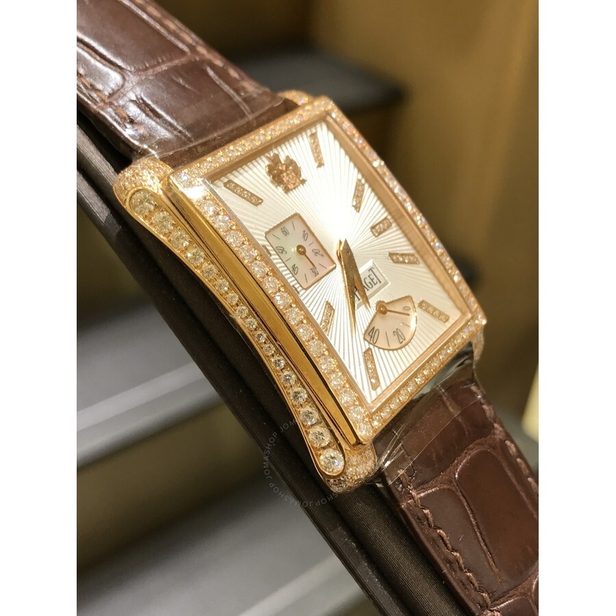 Piaget Emperador Silver Dial 18K Rose Gold Diamond Automatic Men's Watch G0A33074 - 7