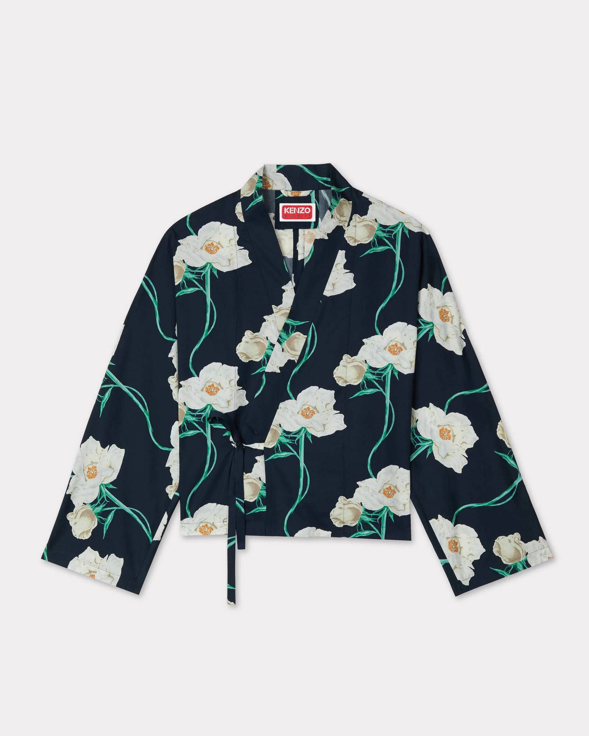 'KENZO Archive Rose' light kimono jacket in cotton - 1