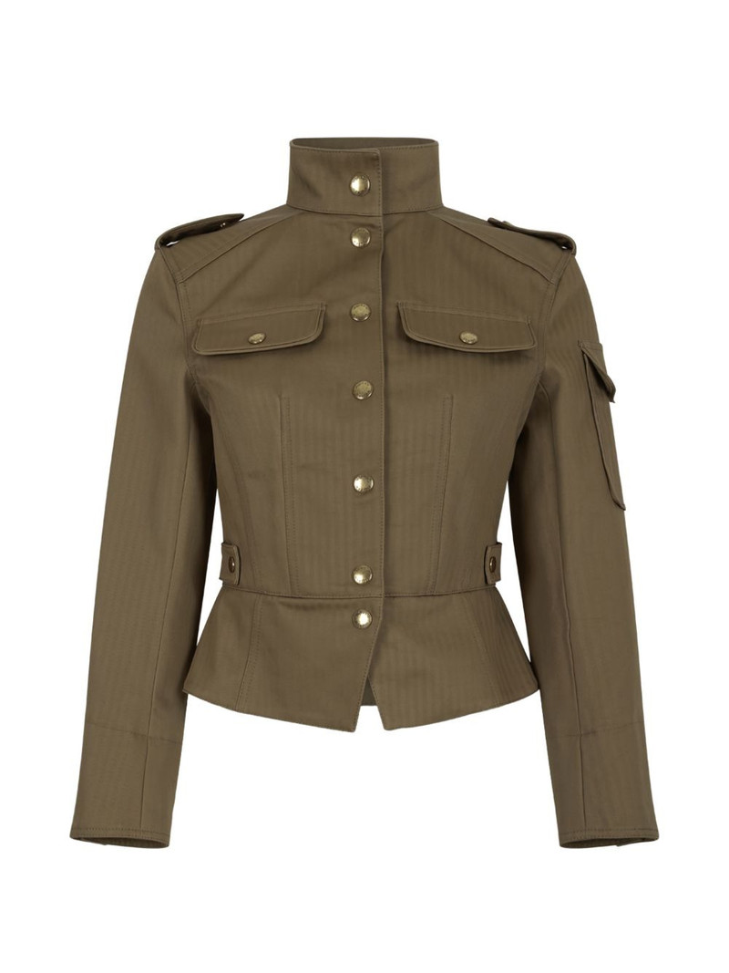 buttoned-up peplum jacket 1