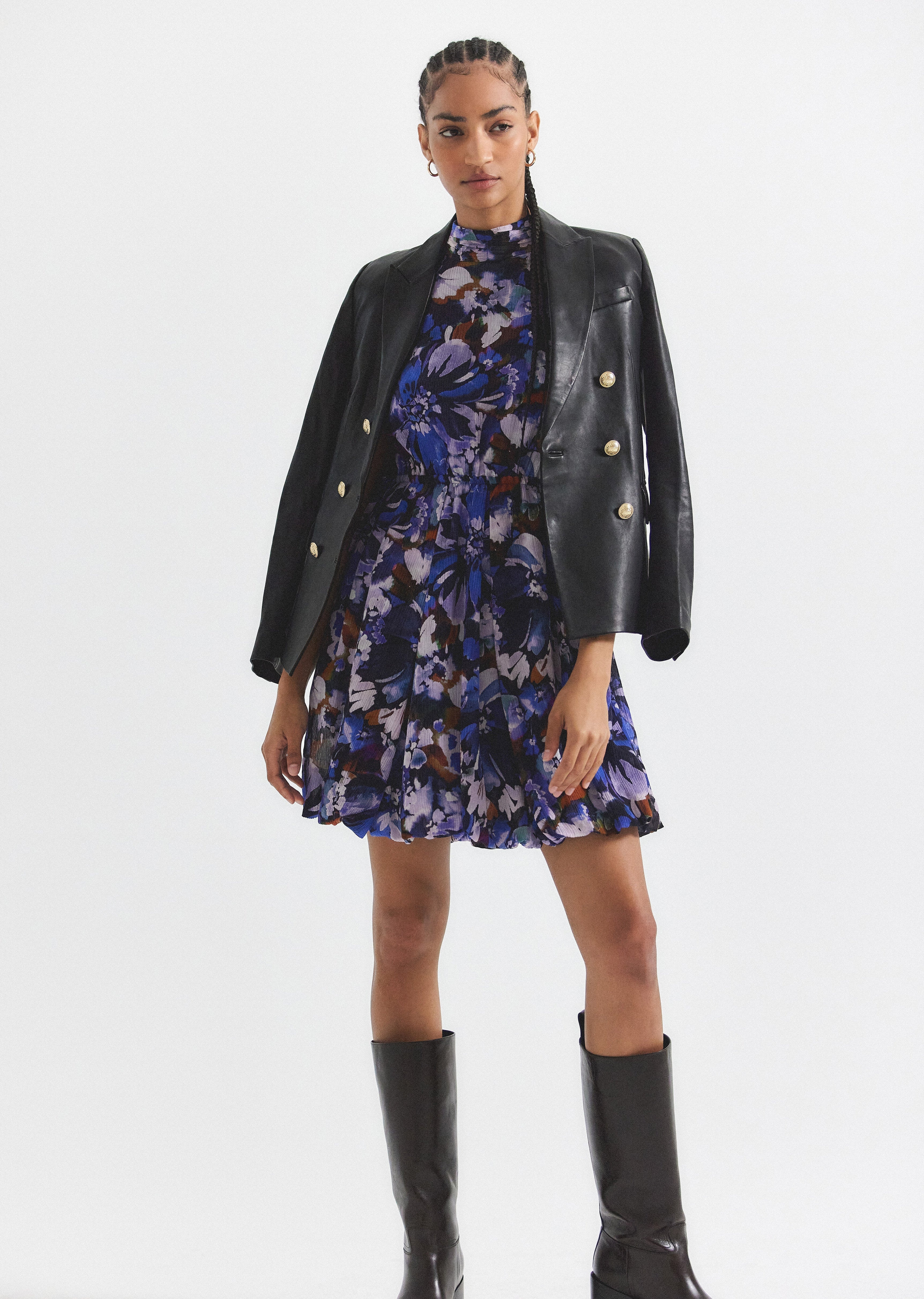 LAURA BUBBLE HEM DRESS - 4