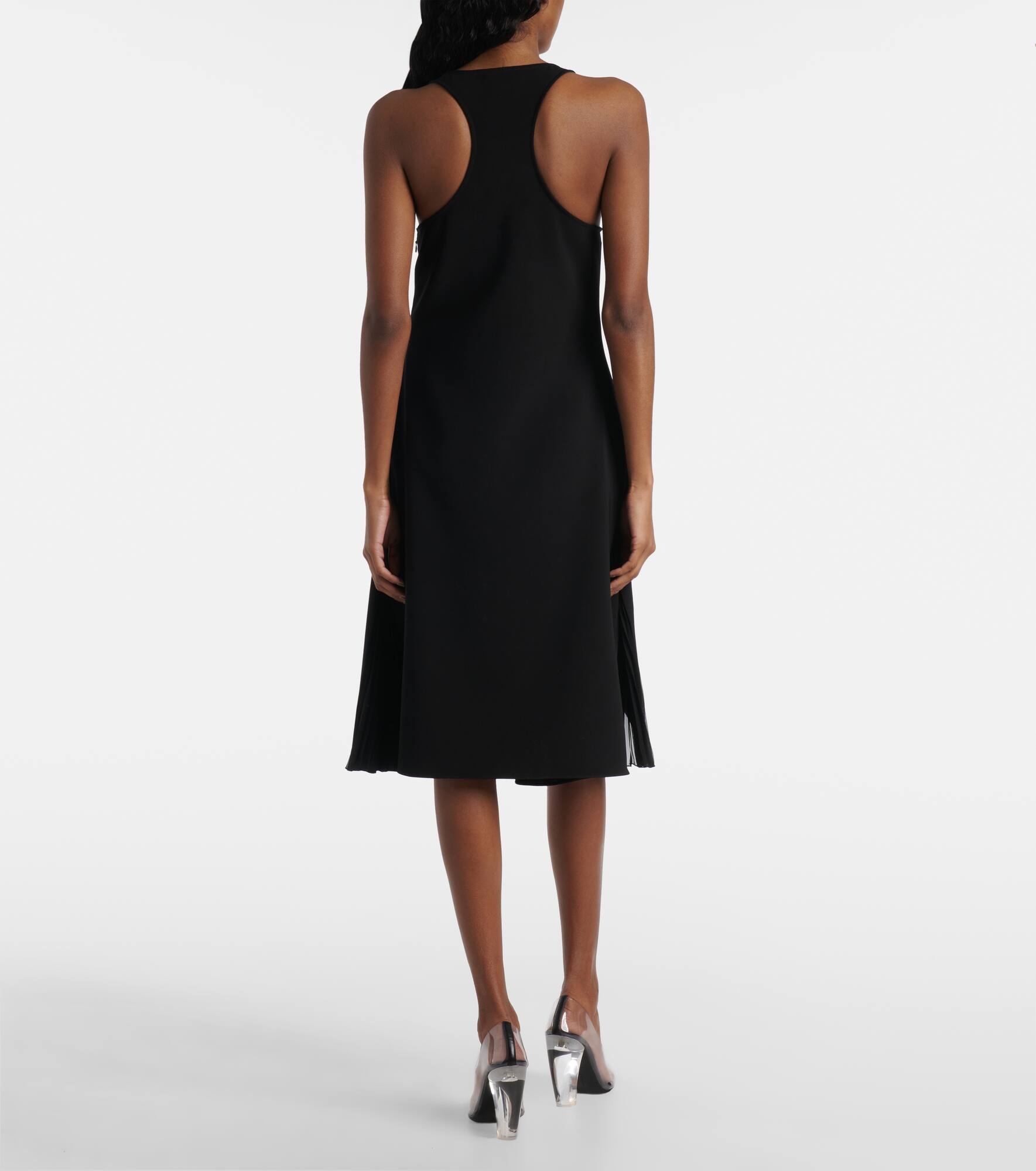 Infinity asymmetric crêpe minidress - 3