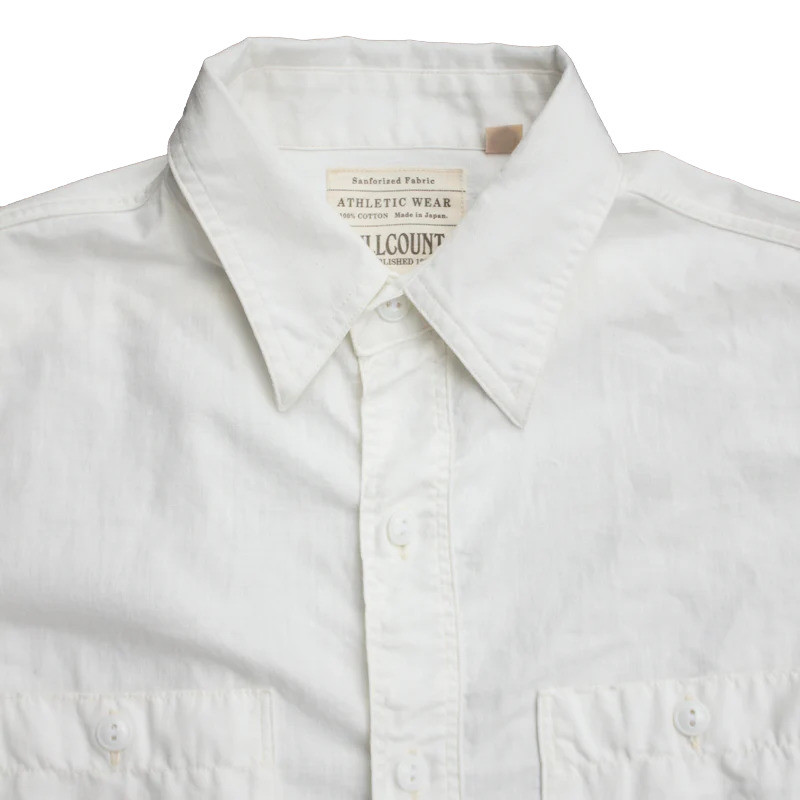 FULLCOUNT 4810-22 Selvedge Chambray Shirt White outlook