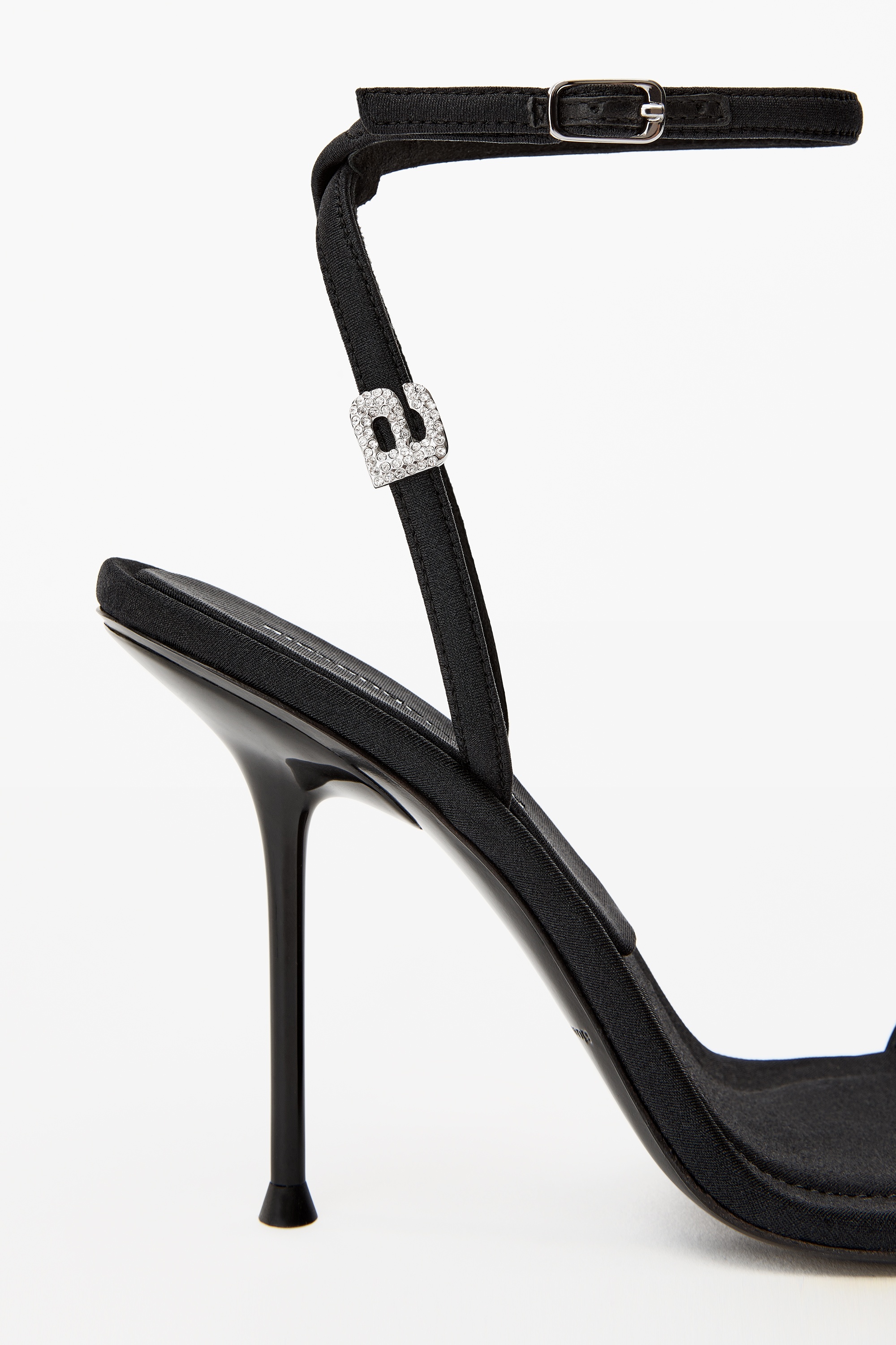 JULIE CRYSTAL LOGO SANDAL IN NYLON - 4