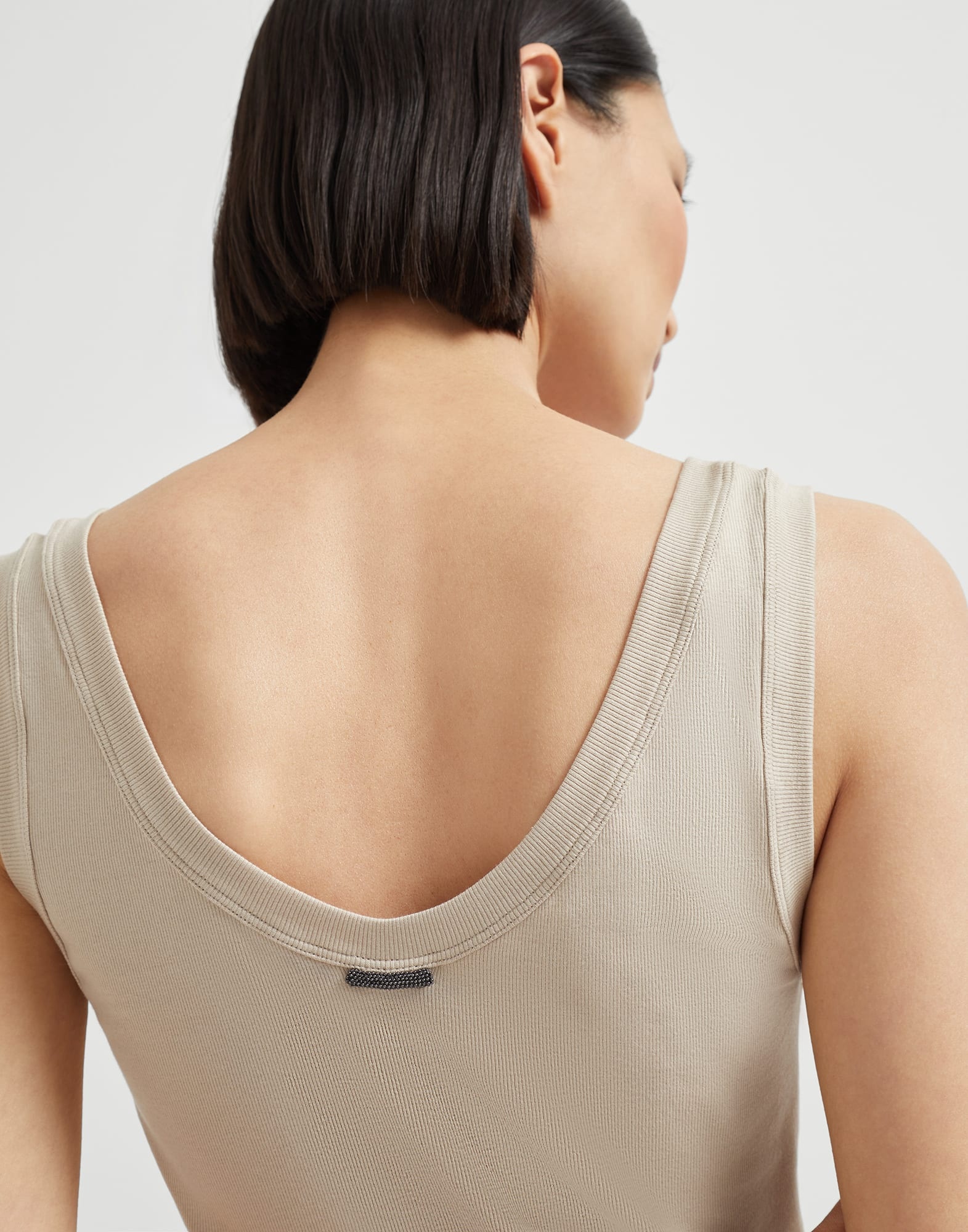 Tシャツ・カットソー BRUNELLO CUCINELLI RIBBED JERSEY TANK TOP BRUNELLO CUCINELLI - Ribbed Cotton Jersey Tank Top Brunello