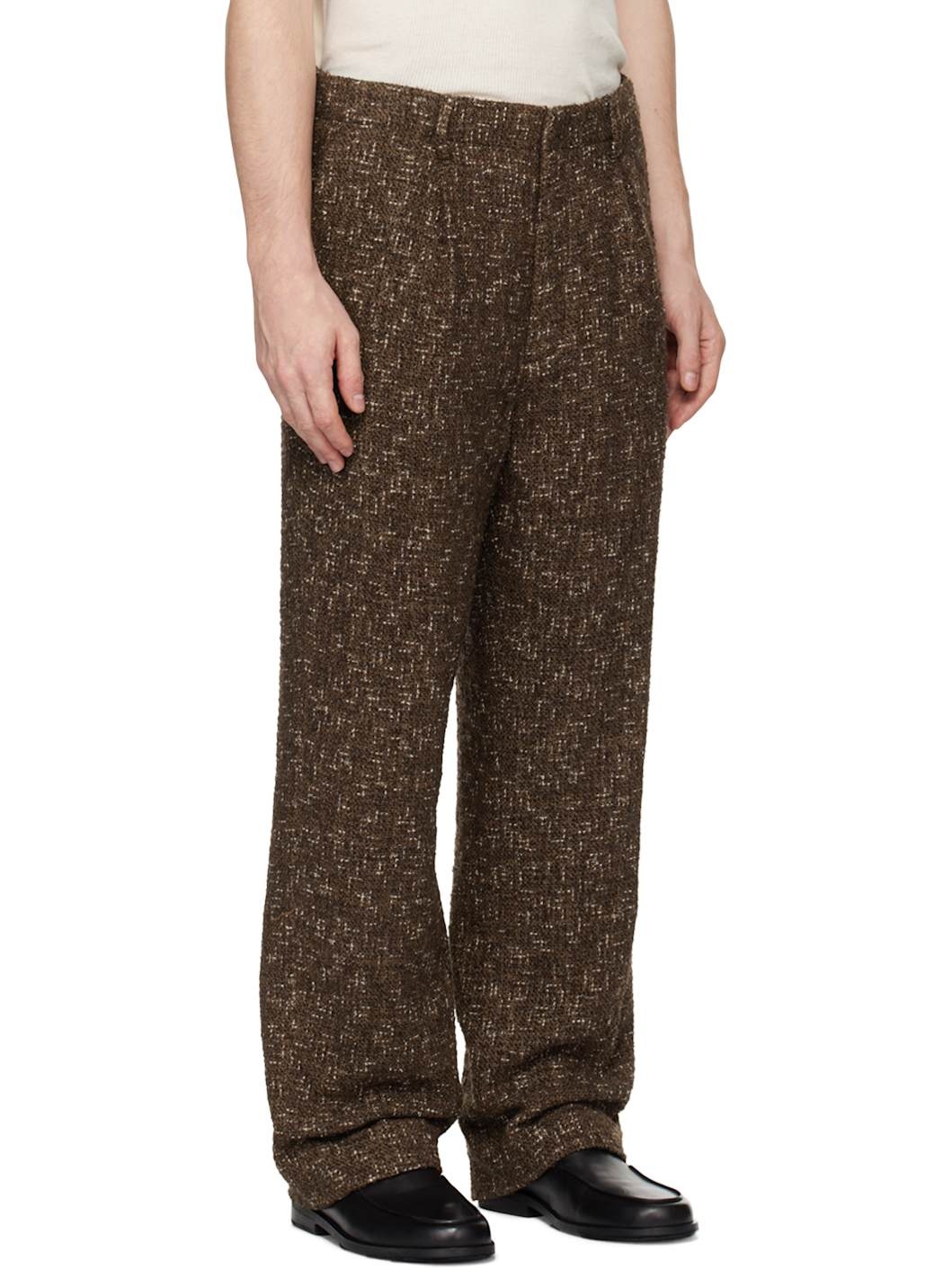 Brown Homespun Tweed Trousers - 2