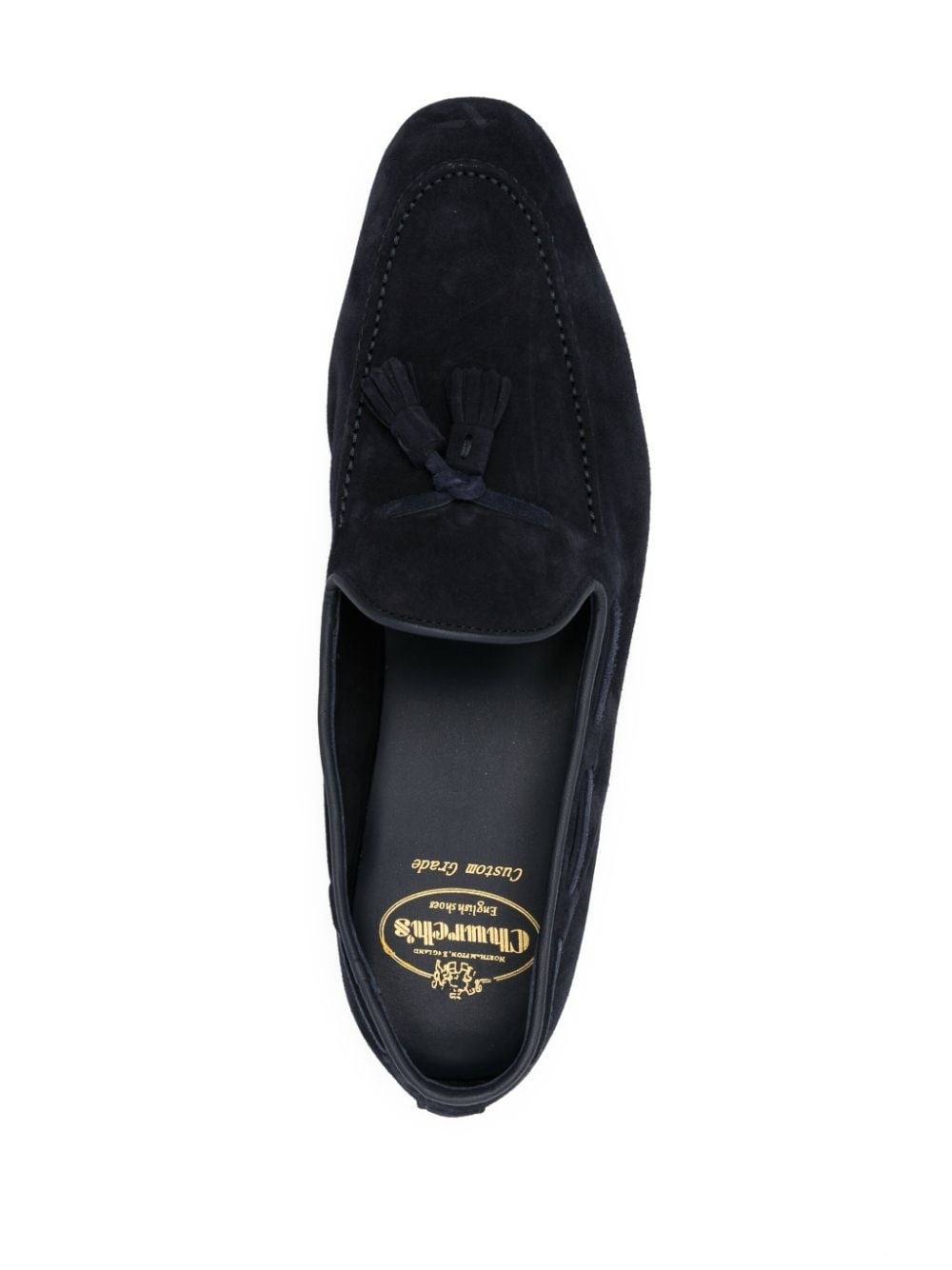 tassel-detail suede loafers - 4
