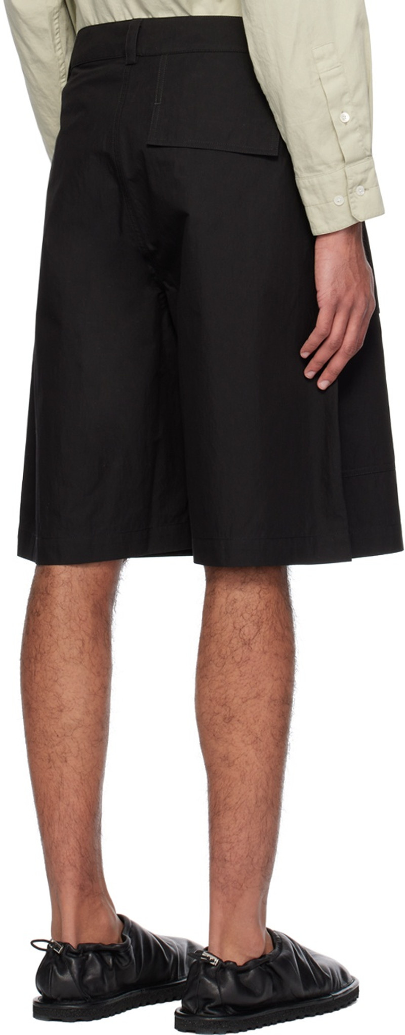 Black Cargo Pocket Shorts 3