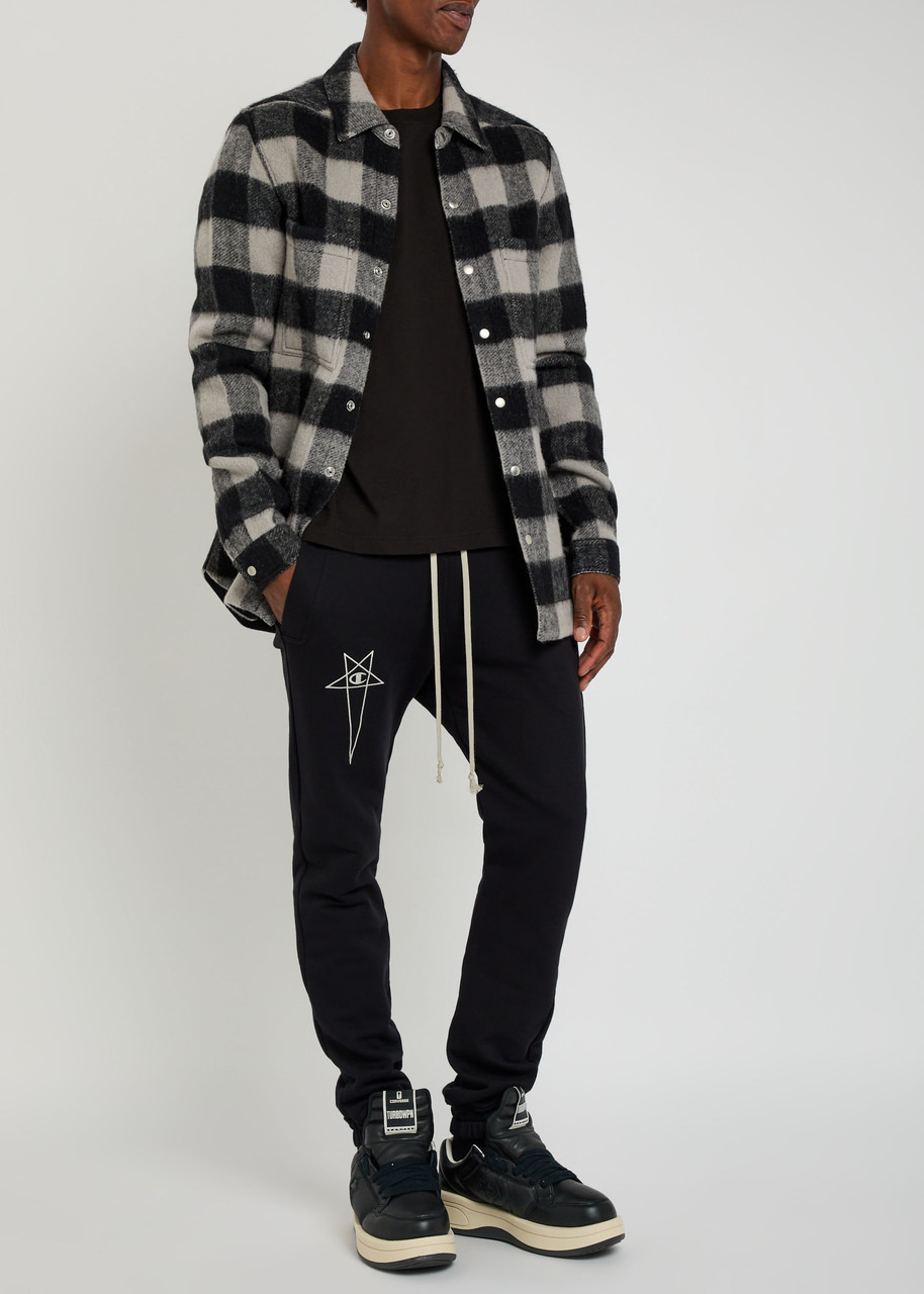 Rick Owens Checked Wool Overshirt - 4