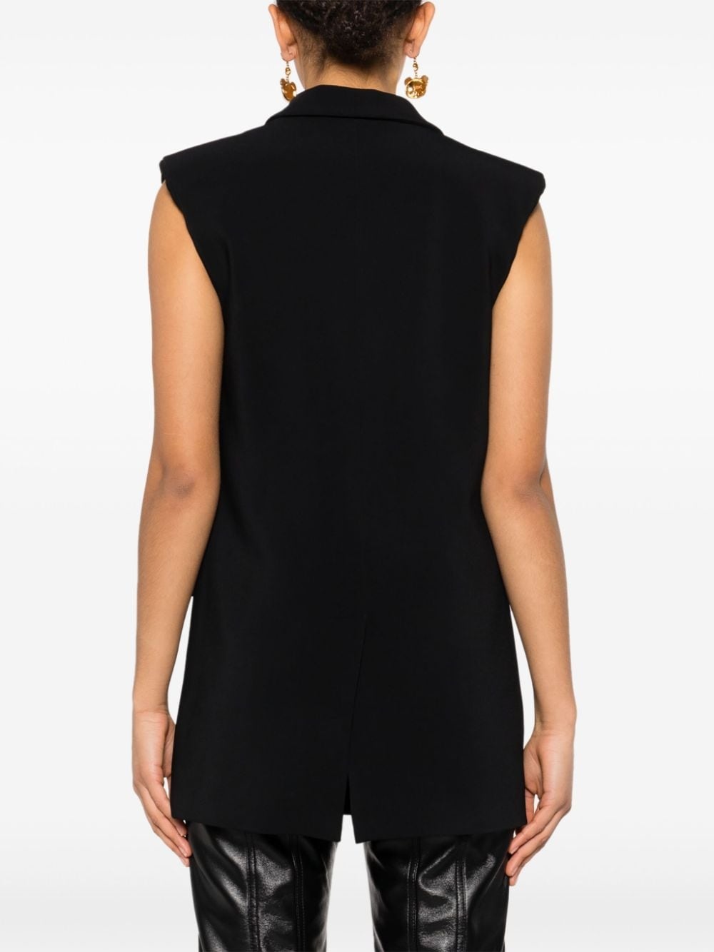 blazer-style gilet - 4
