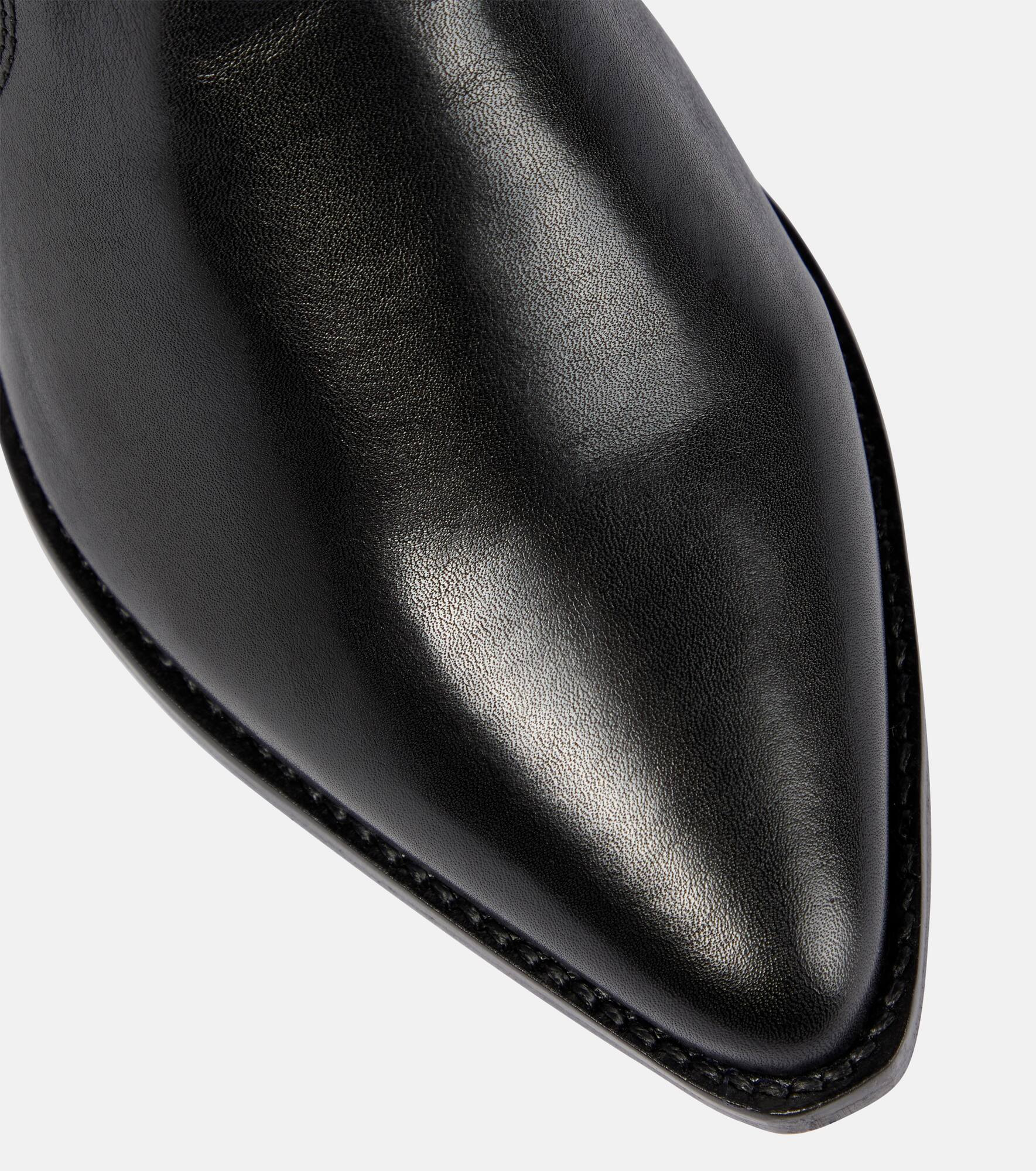 Denvee leather knee-high boots - 5