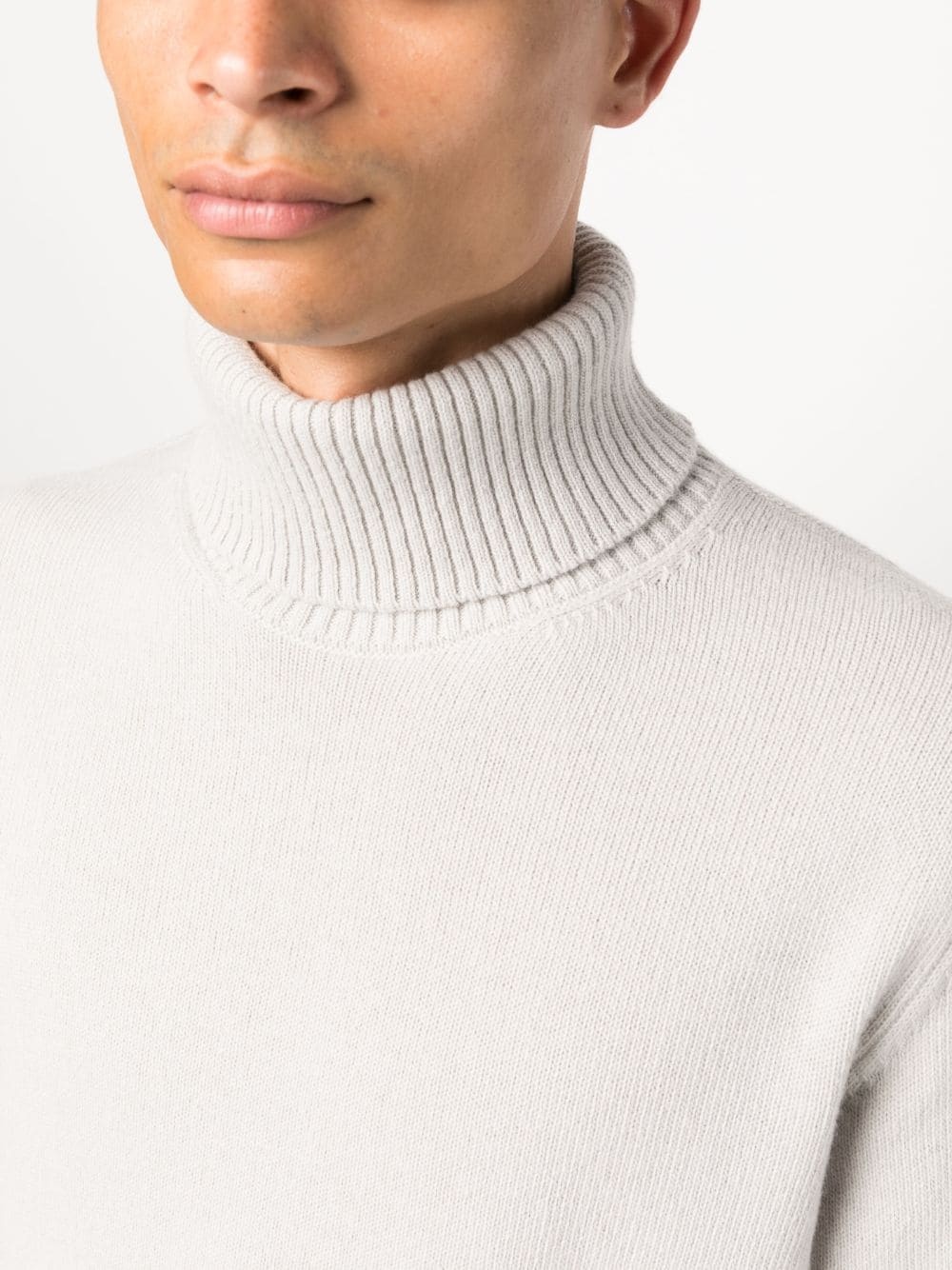 roll-neck wool jumper - 5
