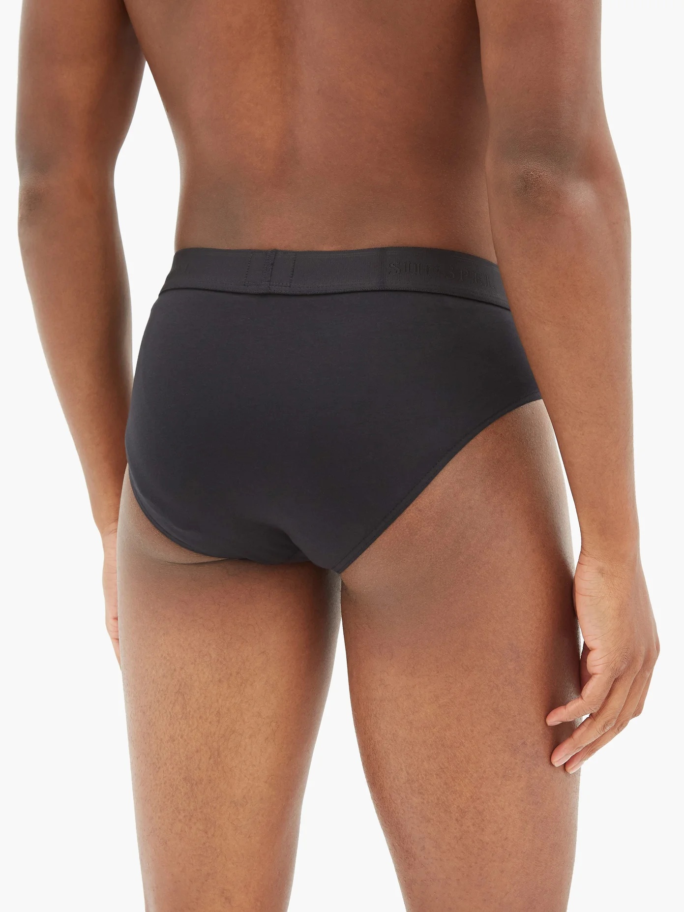 Pack of two cotton-blend briefs - 3