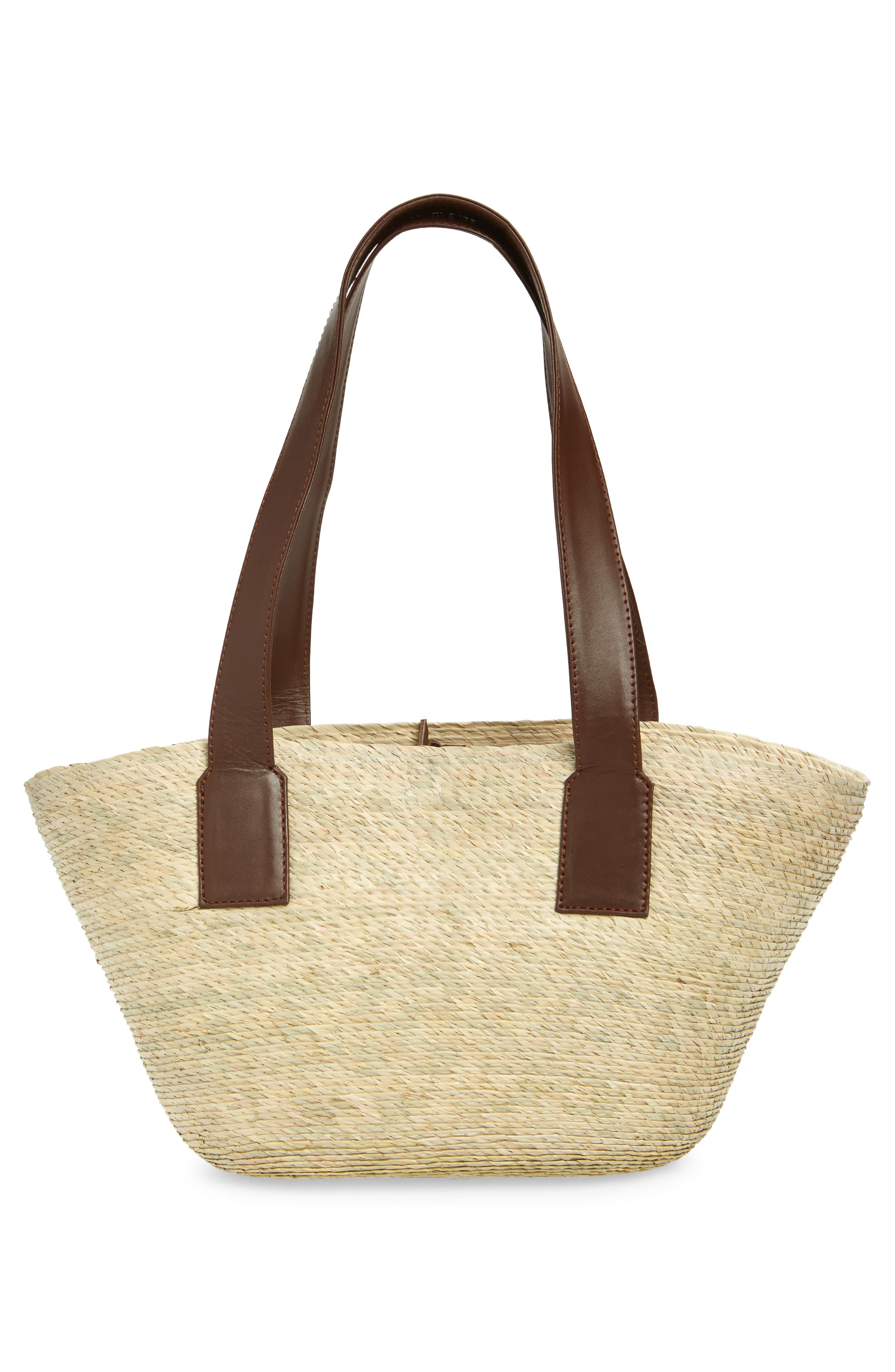 Altuzarra Small Watermill Straw & Leather Tote in Praline at Nordstrom - 4