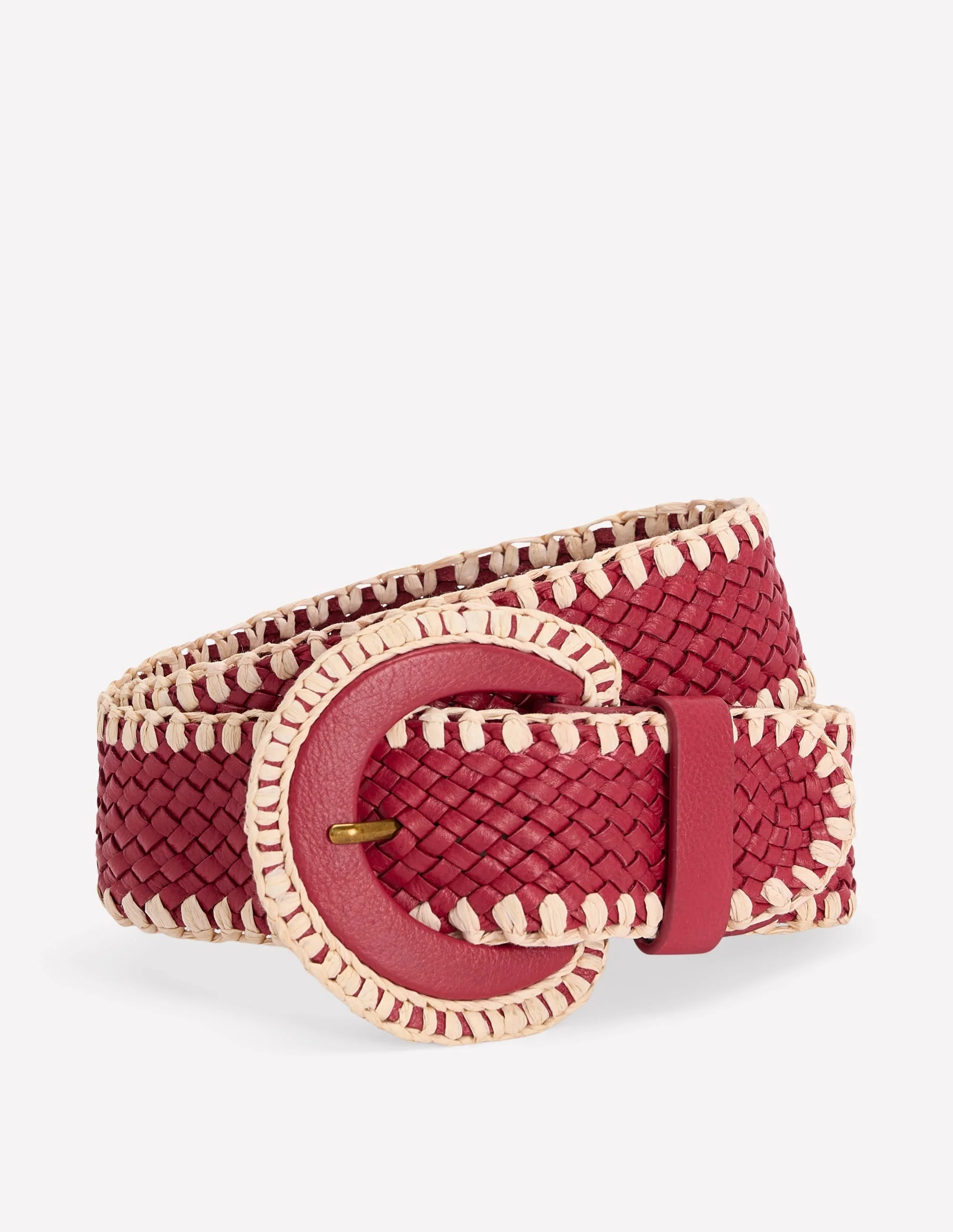 Woven Stitch Belt-Winter Blush - 1
