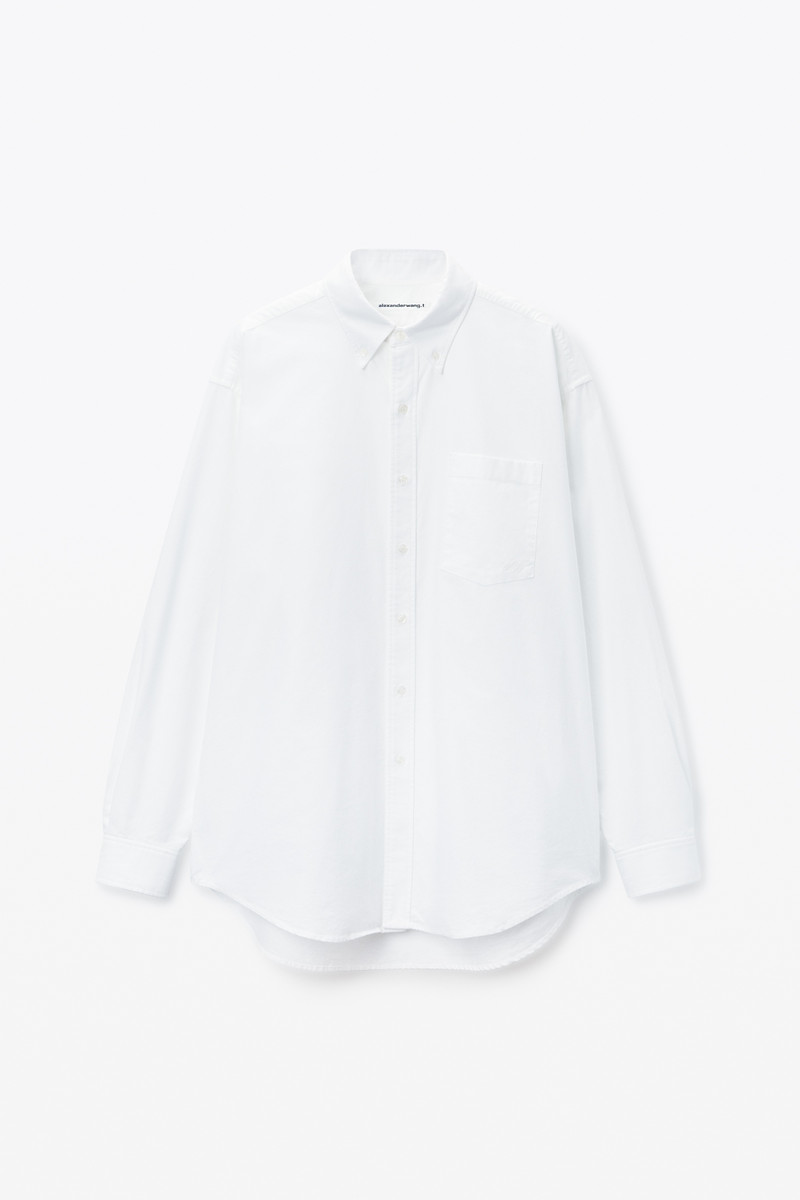 Cotton Oxford Oversize Shirt - 1