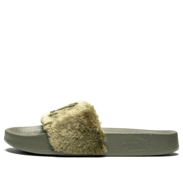 (WMNS) PUMA Fenty x Fur Slide 'Burnt Olive' 367089-01 - 1