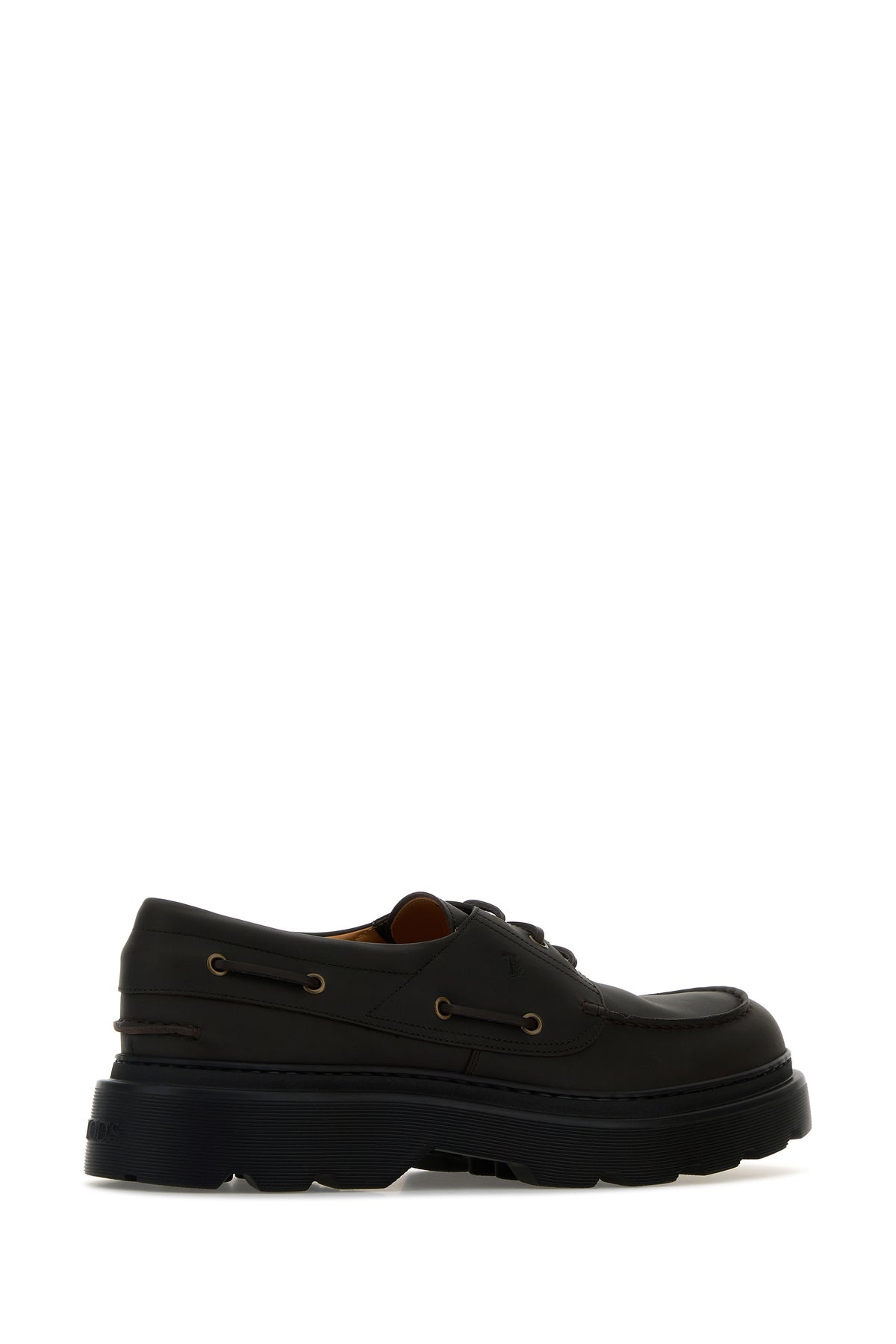 Black leather loafers - 3