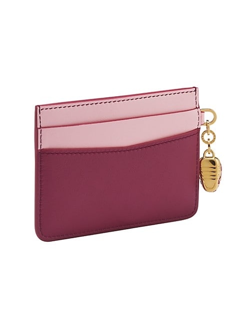 Serpenti Colorblock Leather Card Case - 4