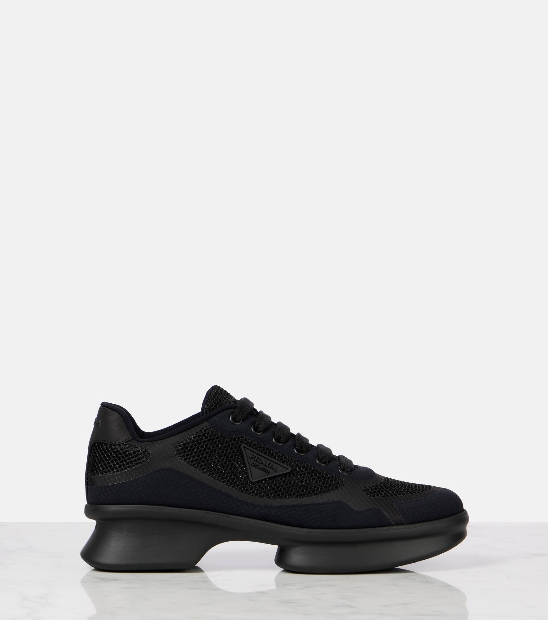 Re-Nylon and mesh sneakers - 4