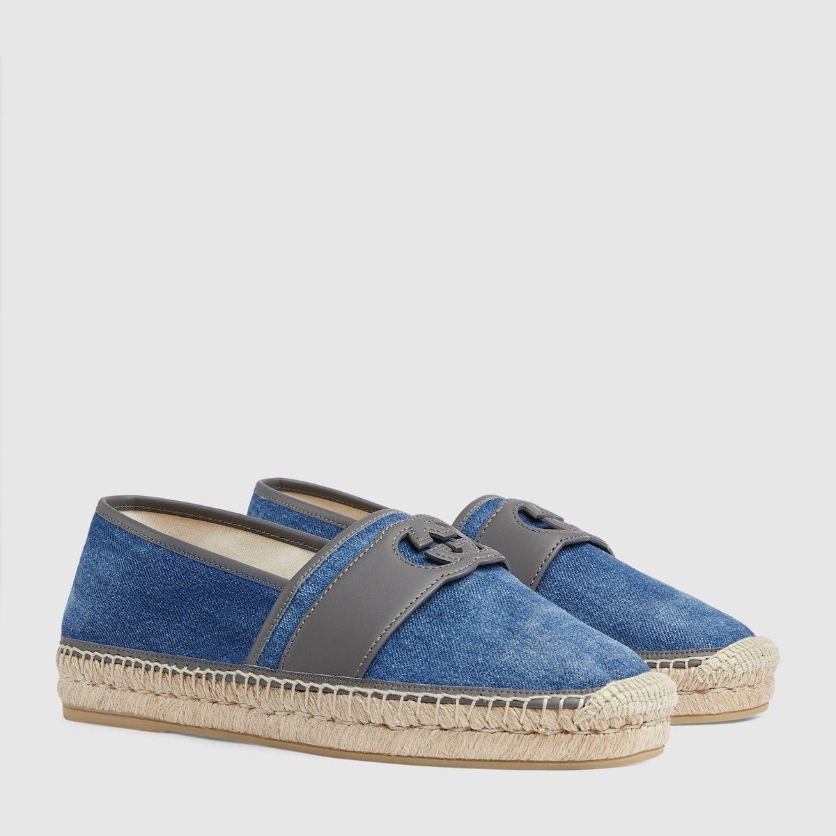 Gucci Interlocking G Espadrille Flats - 2