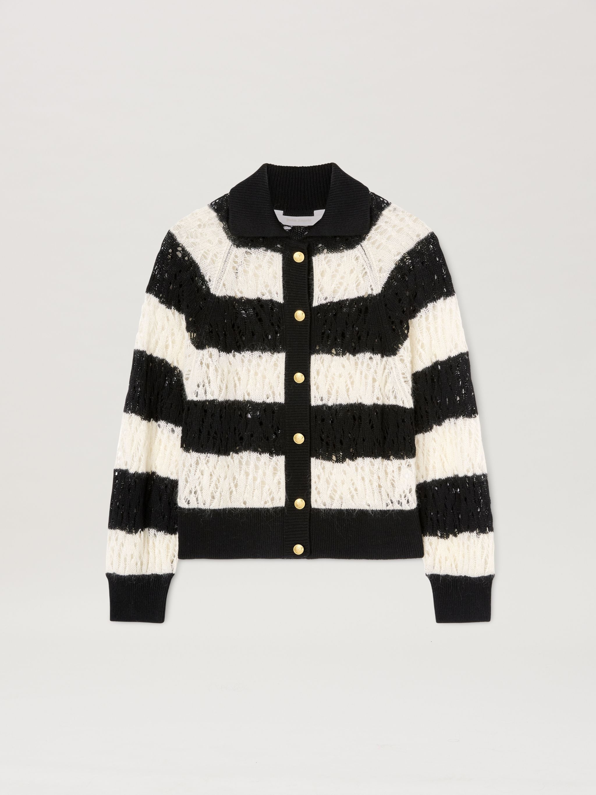 Gold Buttons Knit Cardigan - 1