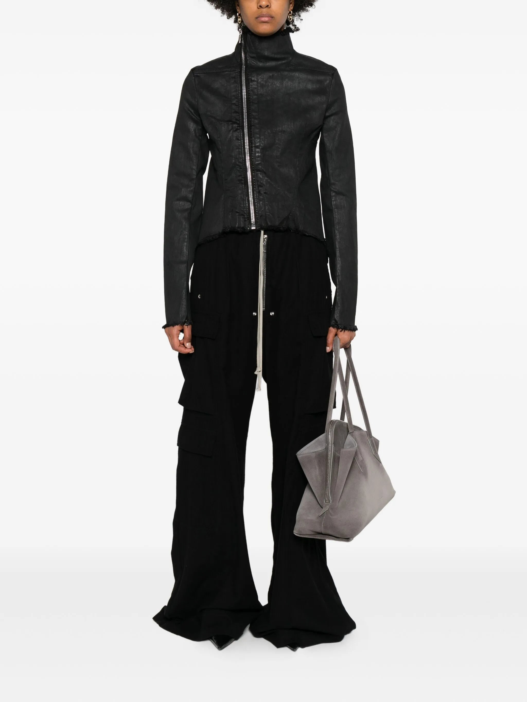 Rick Owens Drkshdw Drawstring Cargo Trousers - 4