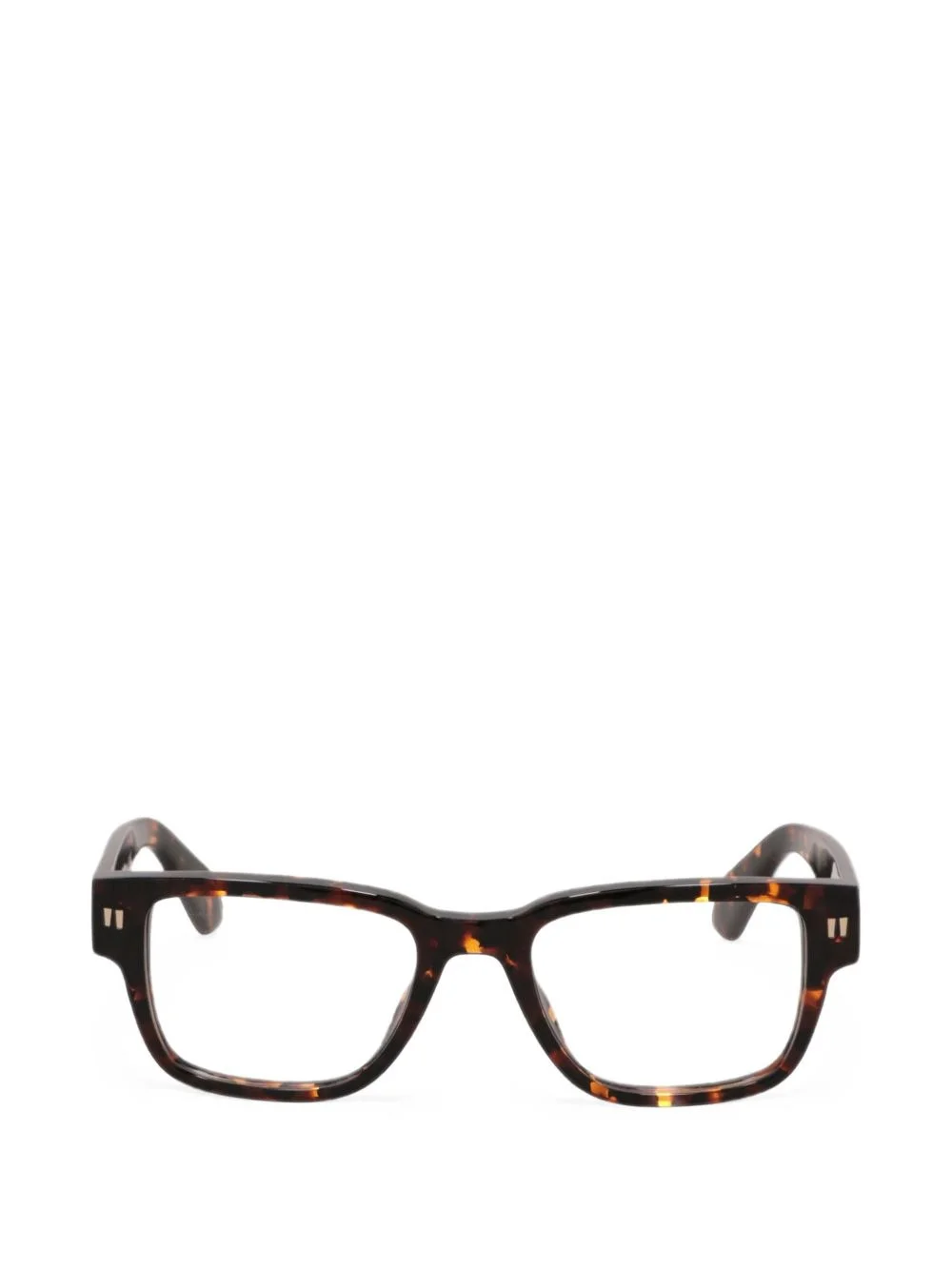 tortoiseshell-effect square-frame glasses - 1