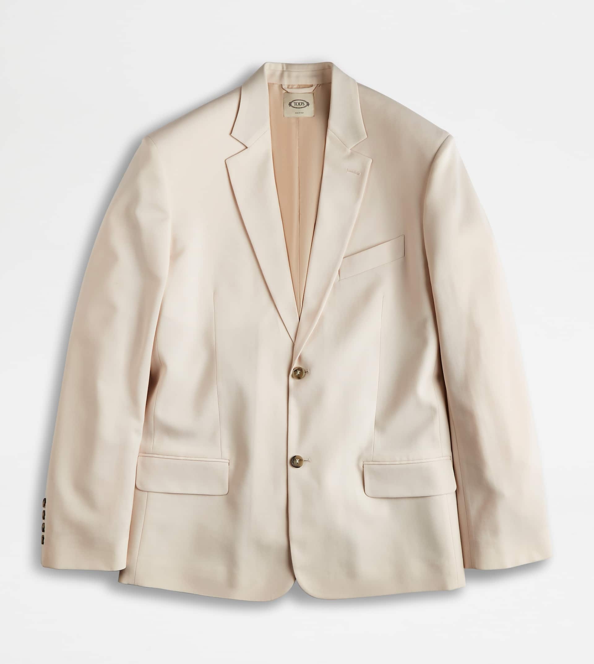 OVERSIZED BLAZER IN WOOL - OFF WHITE - 1