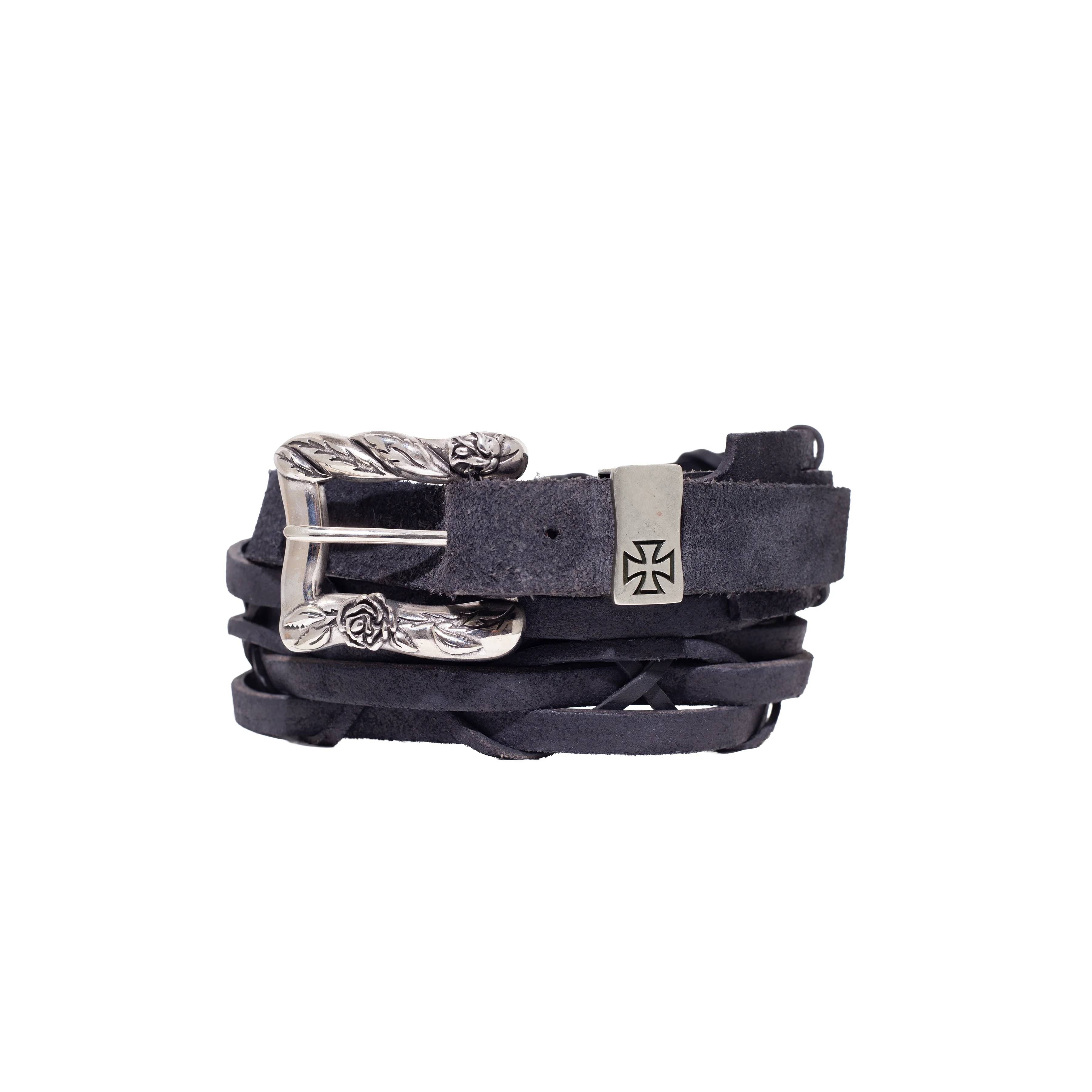 EARWAX SUEDE BRAIDED BELT - 1