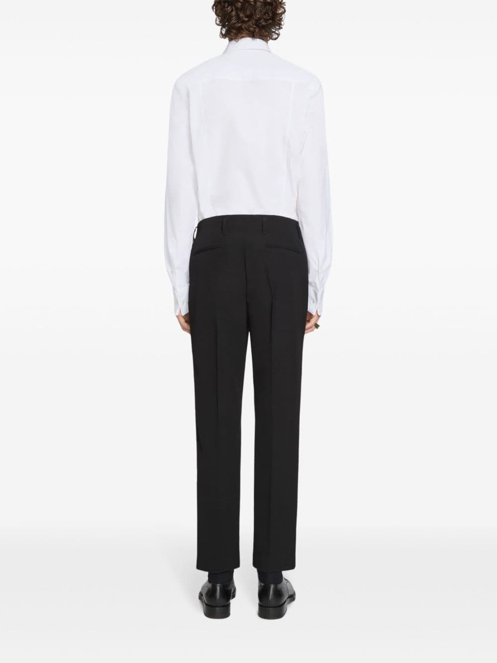 classic-collar cotton shirt - 4