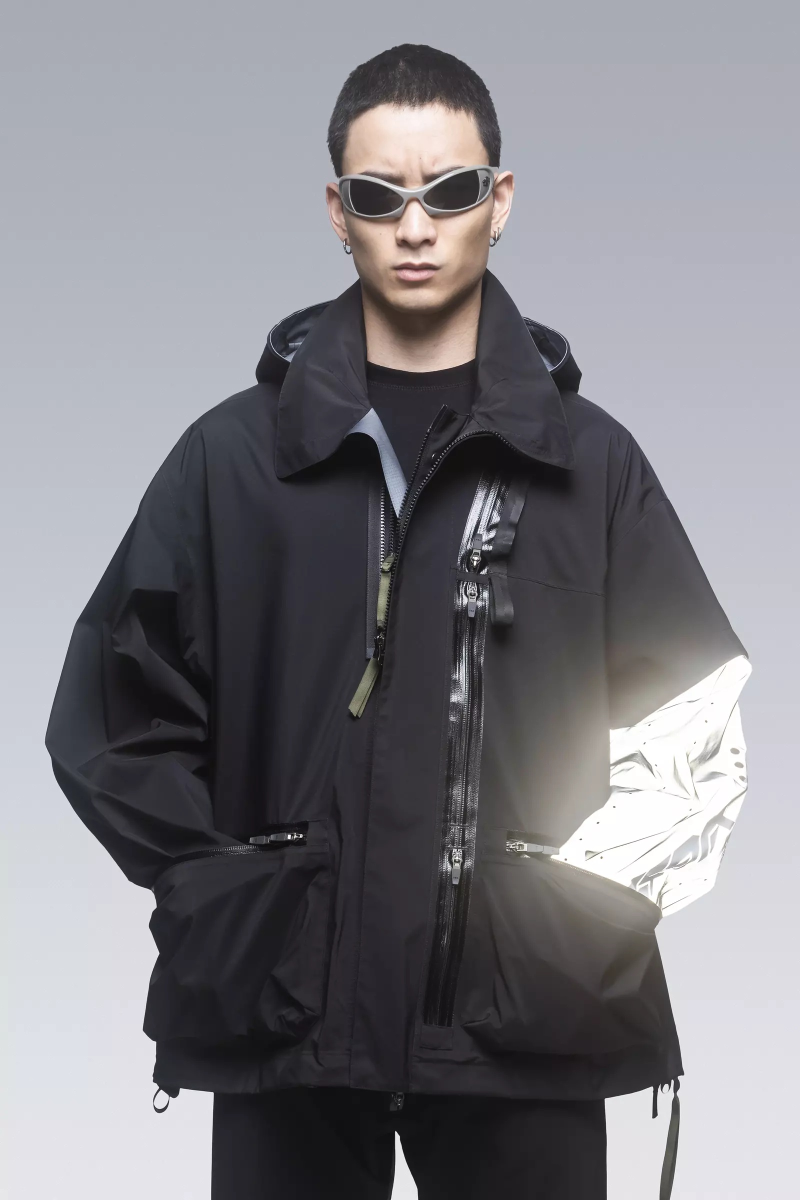 ACRONYM J115-GT 3L Gore-Tex Pro Interops Jacket Black/Silver outlook