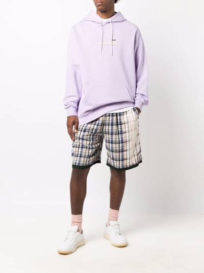 MSGM logo-print pullover hoodie outlook