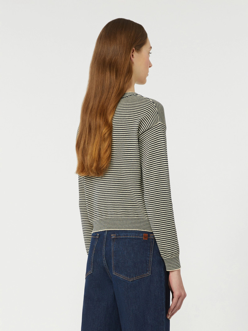 GIOVANE Cotton crew-neck sweater - NAVY 4