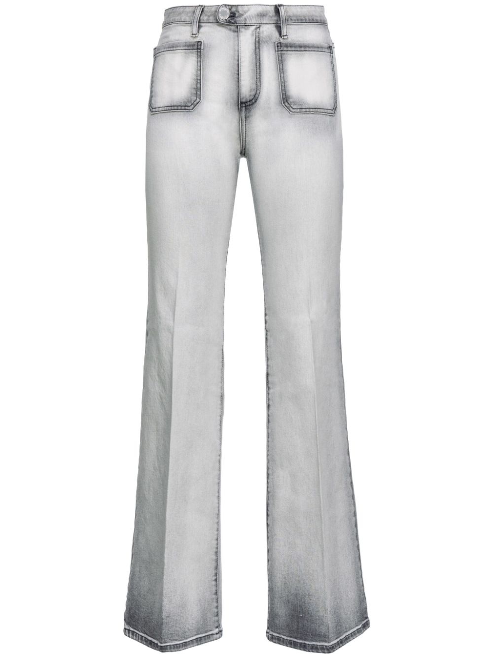 Fernanda contrast-trim flared jeans - 1