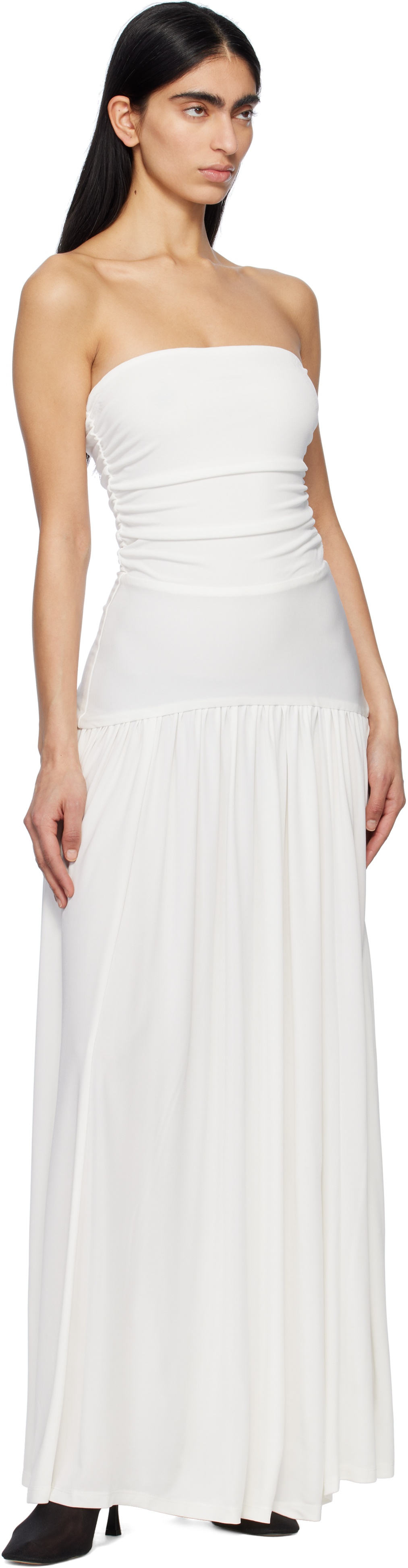 White Mariana Maxi Dress - 7