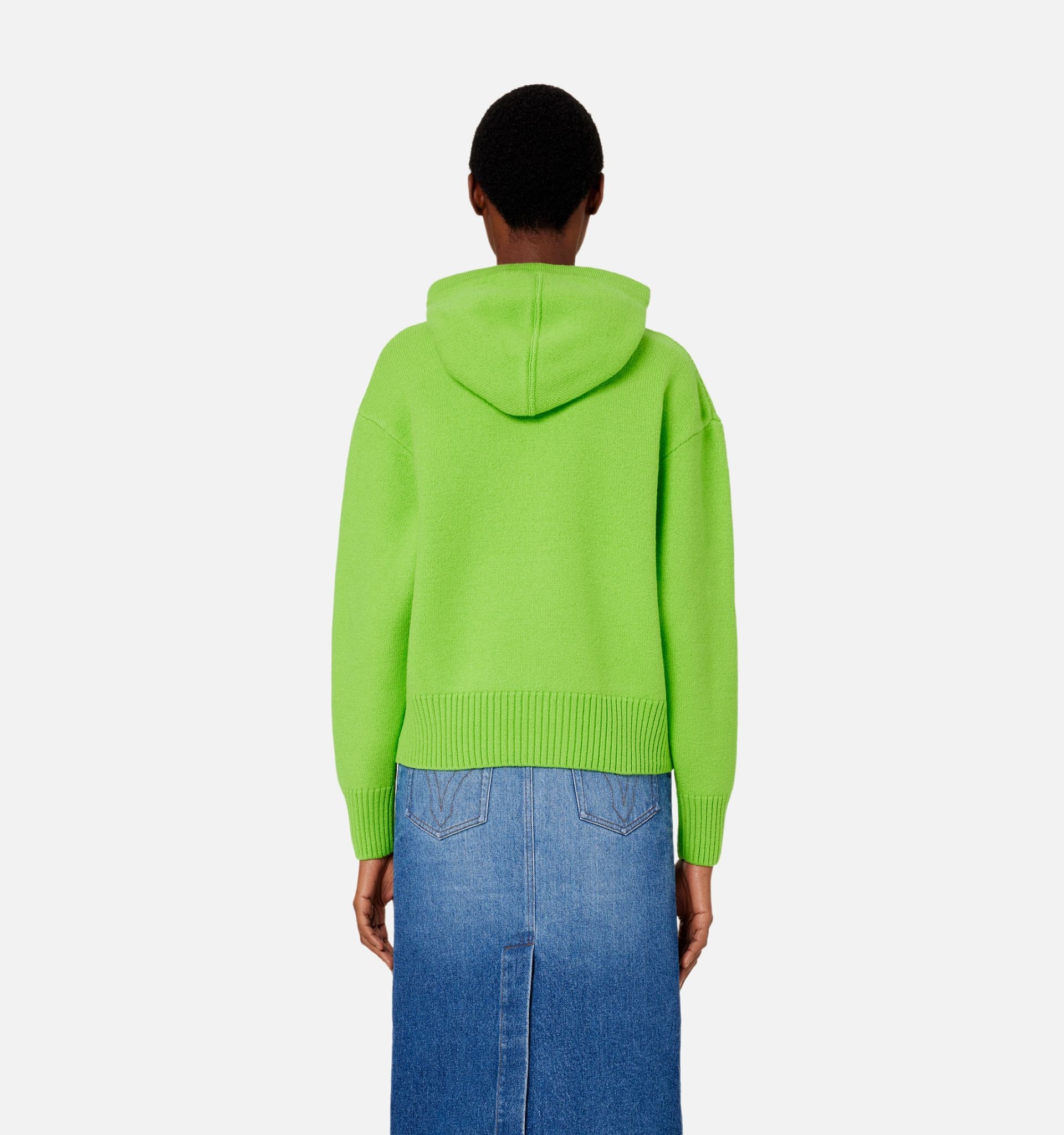 embroidered-logo drawstring hoodie - 6