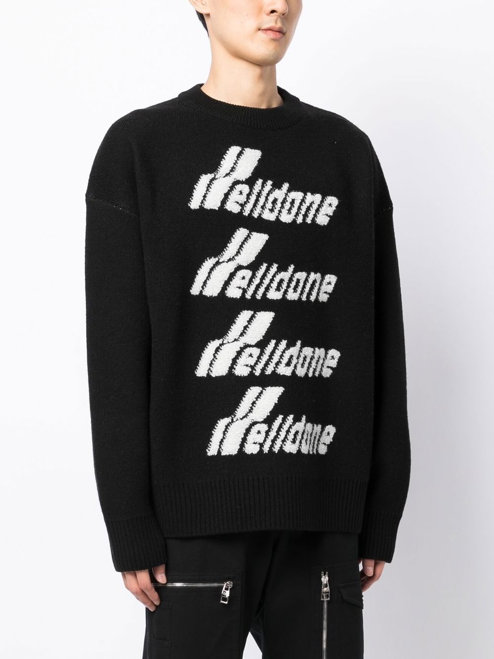 logo-embroidered jumper - 4