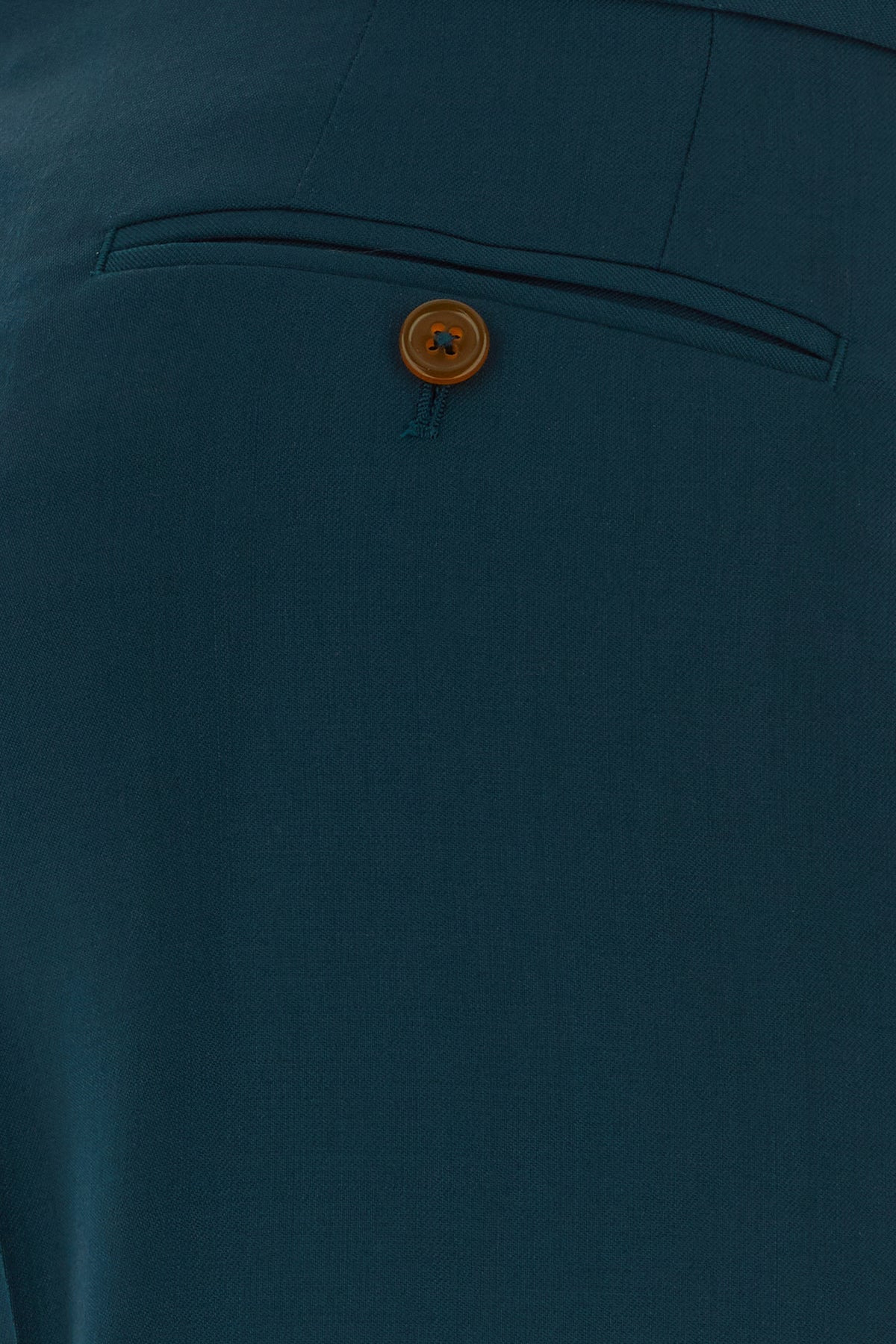 Petrol blue wool Sang pant - 3