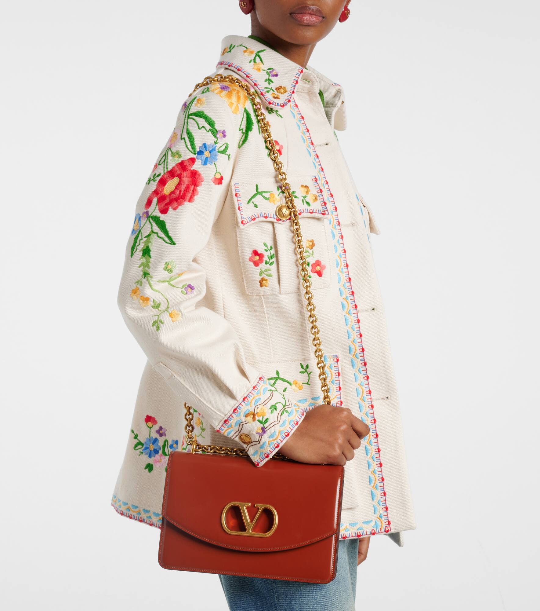 Vain Medium leather shoulder bag - 7
