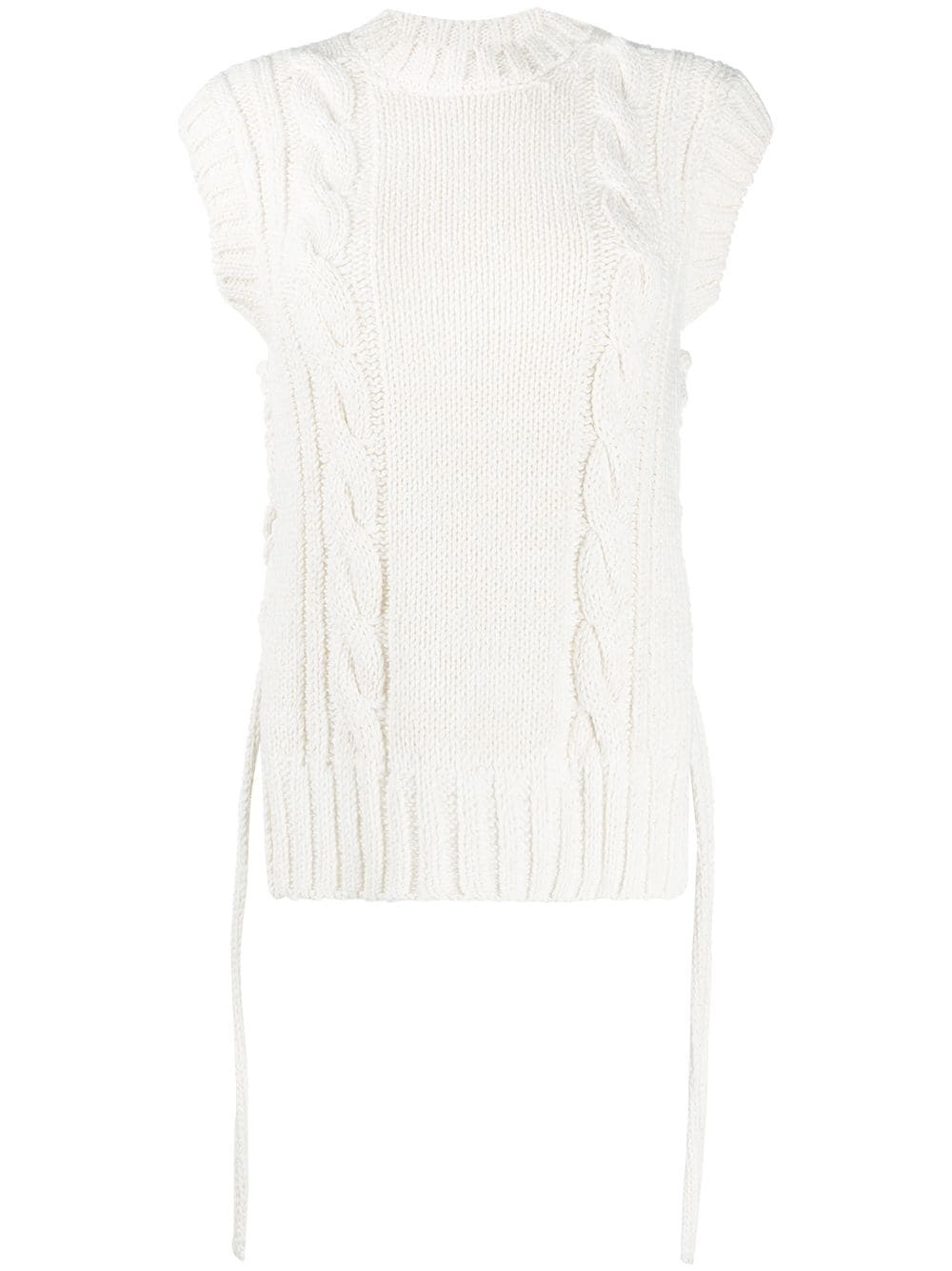 chunky-knit sleeveless jumper - 1