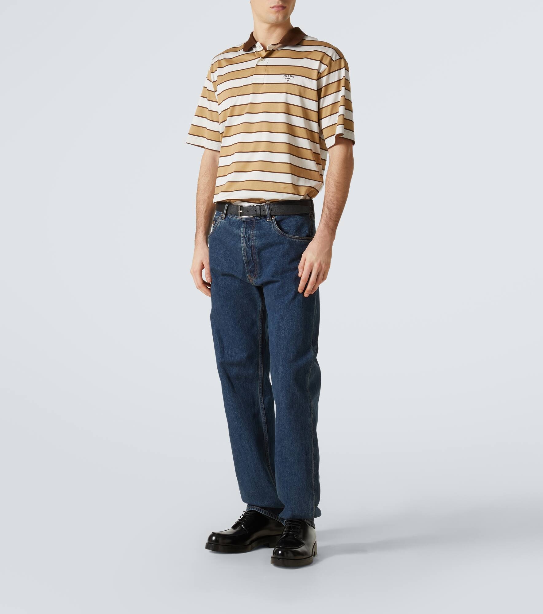 Striped cotton polo shirt - 2