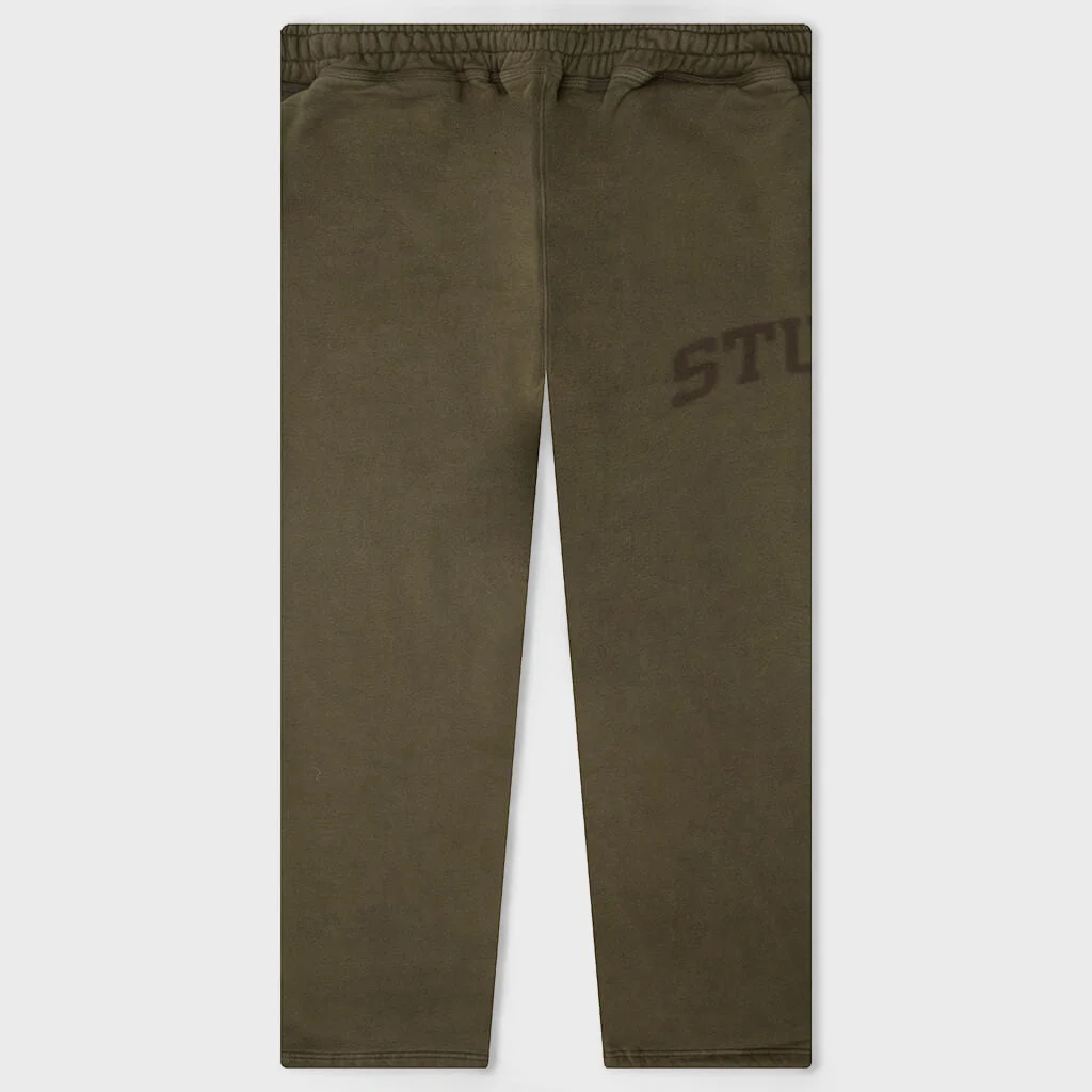 FADED GRAPHIC FLEECE PANT - OLIVE - 1