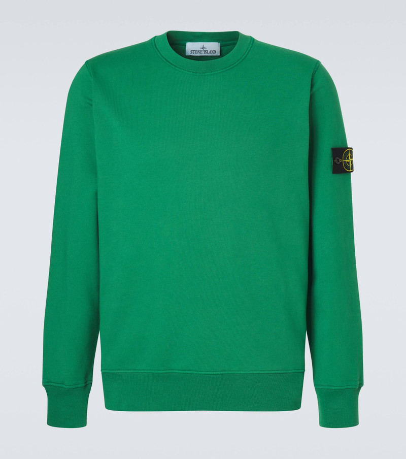 Compass cotton fleece sweatshirt 1