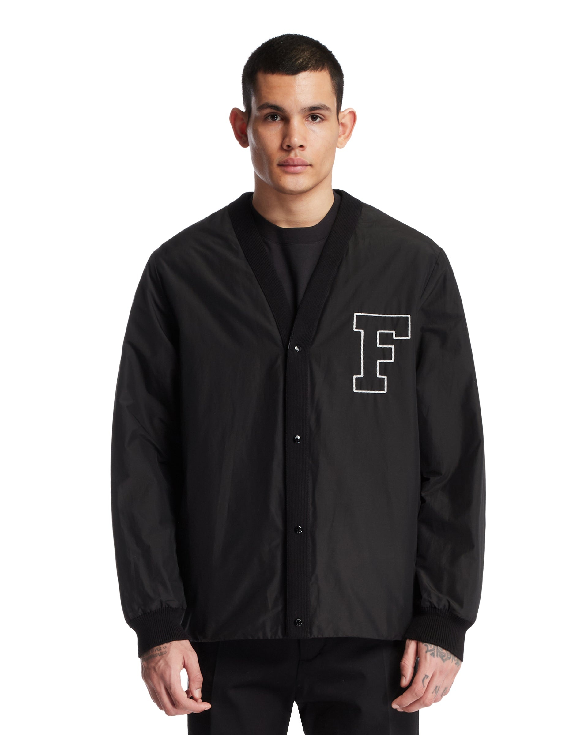 Moncler Genius x FRGMT Black Padded Cardigan - 1