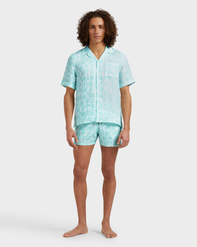 Vilebrequin MEN BOWLING LINEN SHIRT SEASHELLS outlook