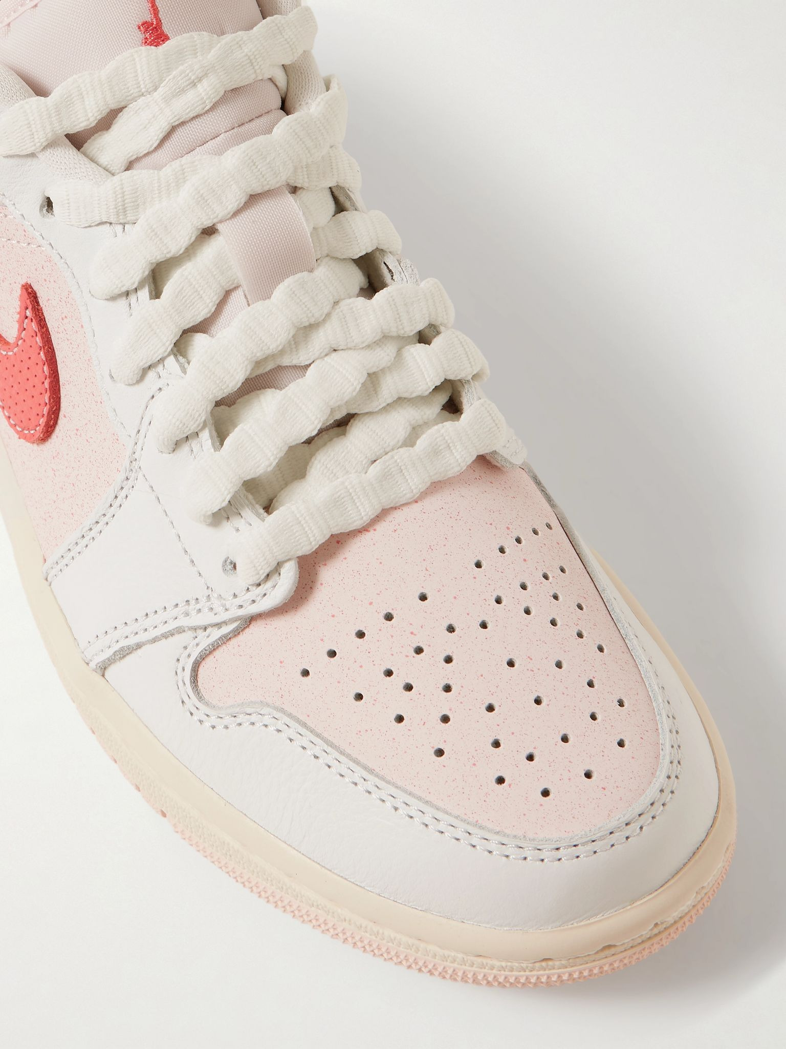 Air Jordan 1 Low SE leather sneakers Pink - 4